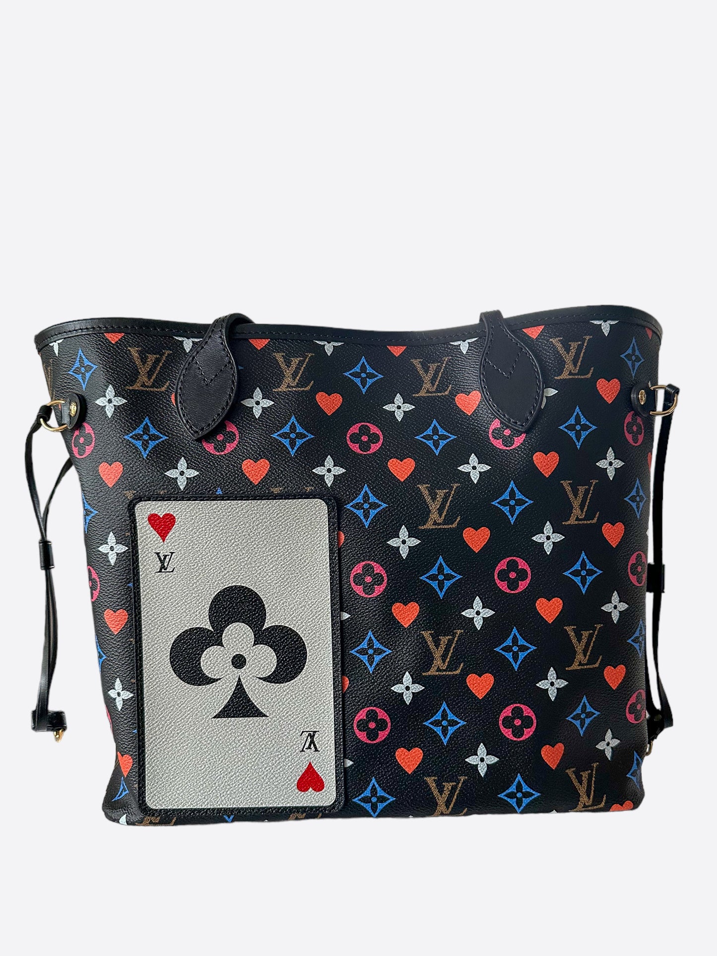 Louis Vuitton Black Game On Monogram Neverfull MM