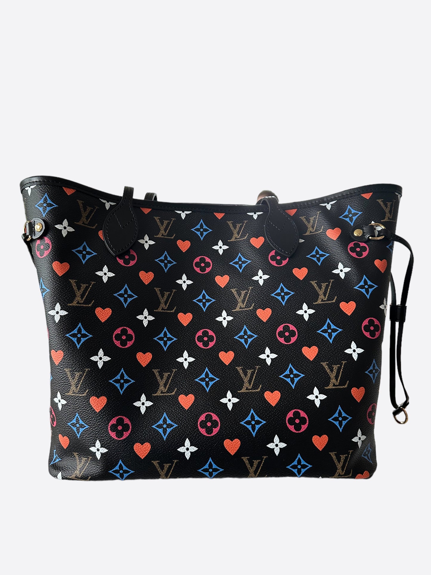 Louis Vuitton Black Game On Monogram Neverfull MM