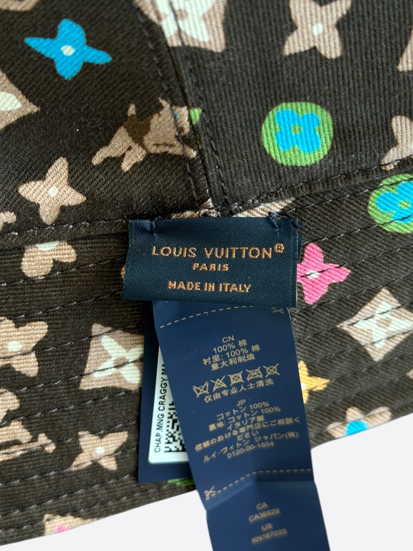 Louis Vuitton Tyler The Creator Brown & Multicolor Monogram Reversible Bucket Hat