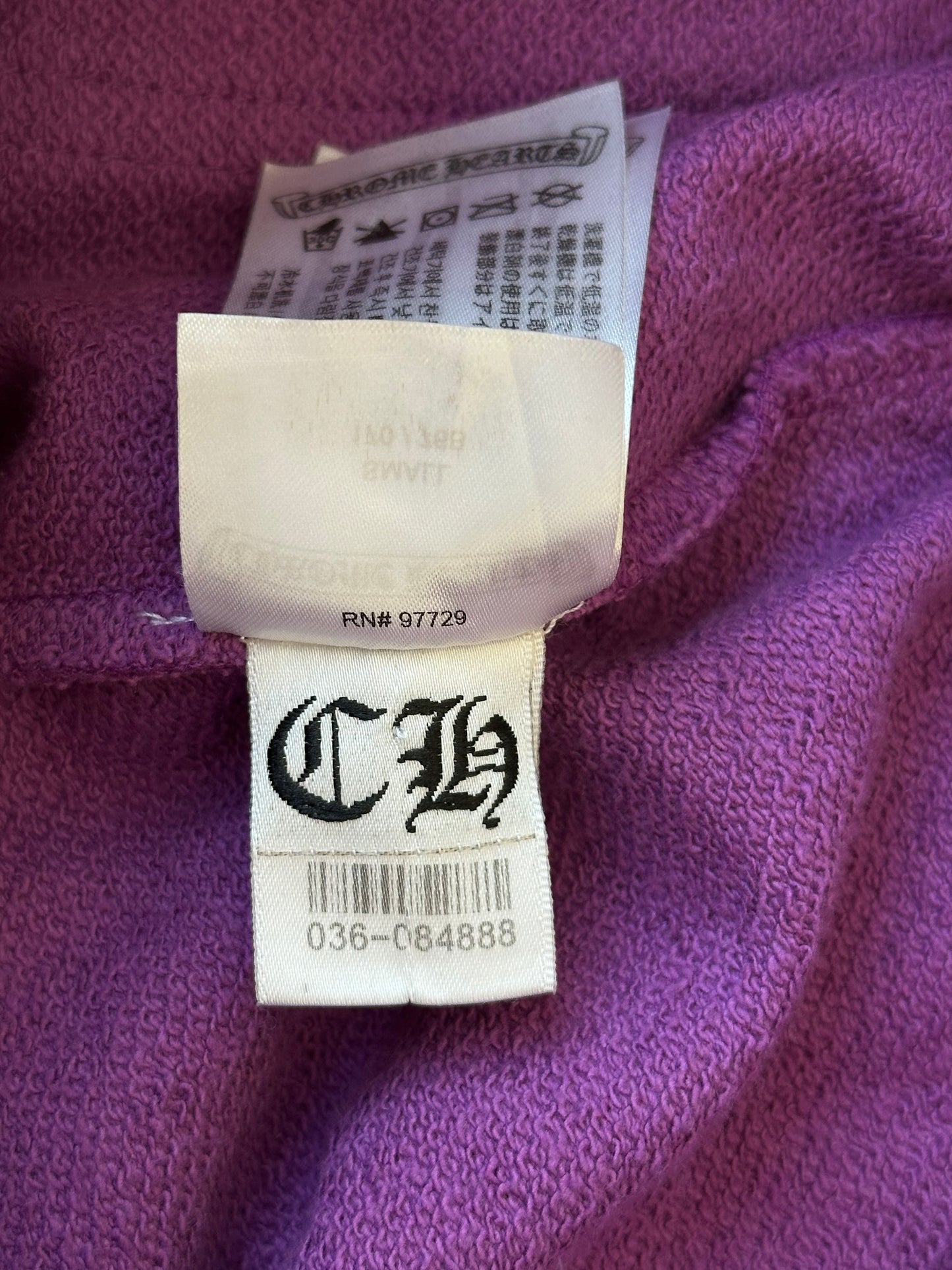 Chrome Hearts Matty Boy Purple More Not Less Sweatpants