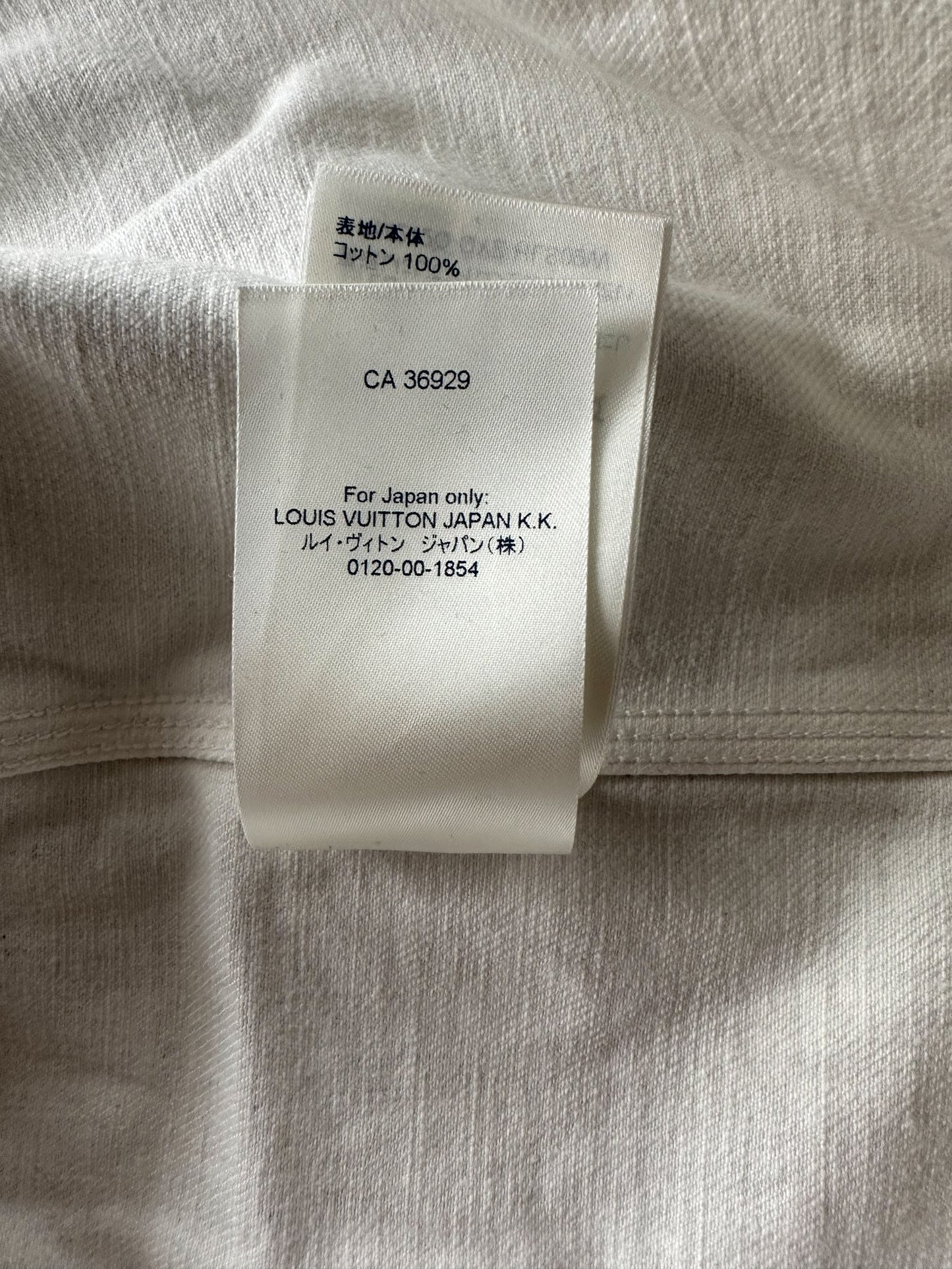 Louis Vuitton Grey & White Snowfall Gradient Monogram Denim Jacket