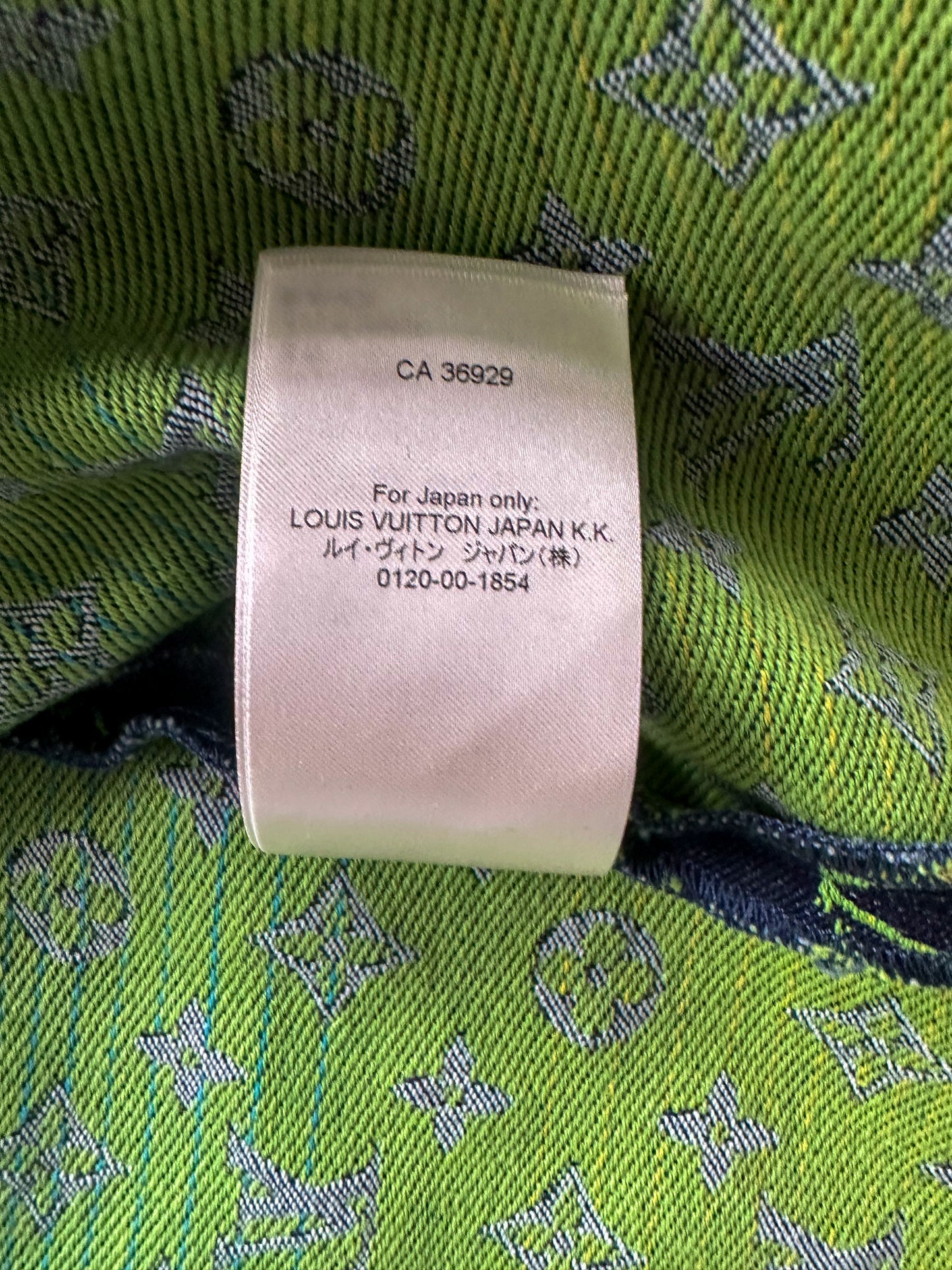 Louis Vuitton Blue Denim Gradient Monogram Denim Shirt