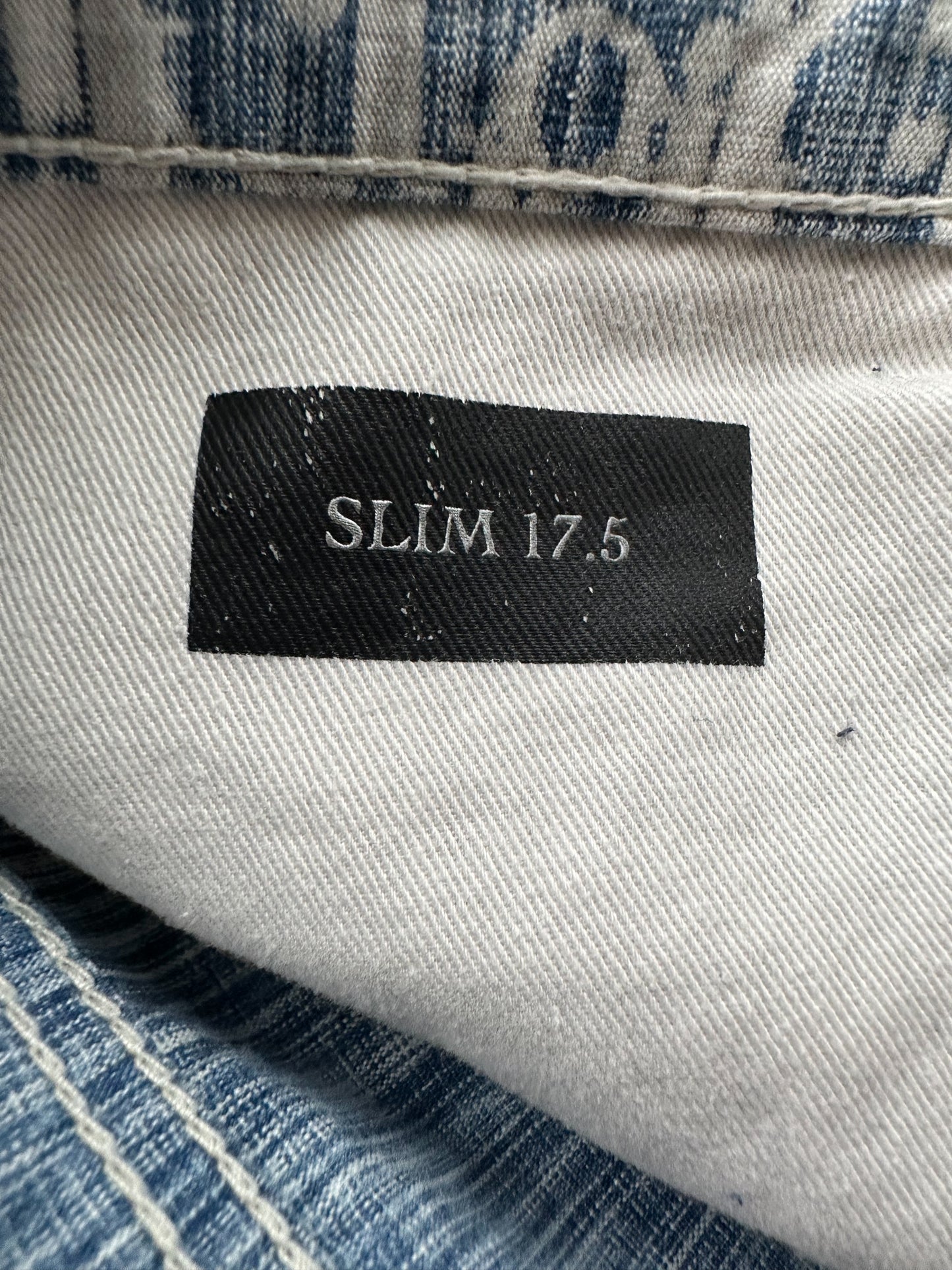 Dior Blue & White Oblique Slim Jeans