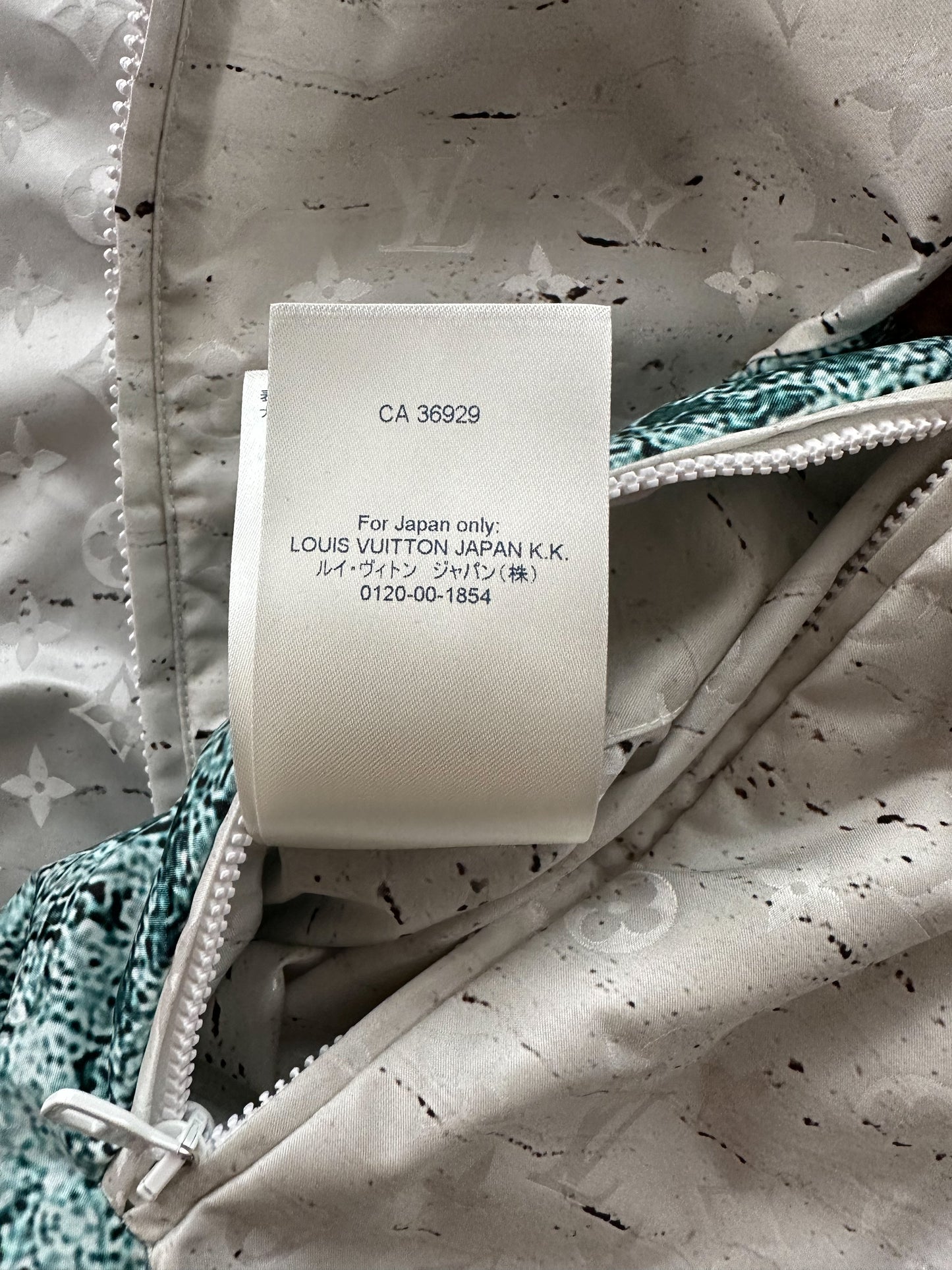 Louis Vuitton Brown & White Marble Monogram Windbreaker