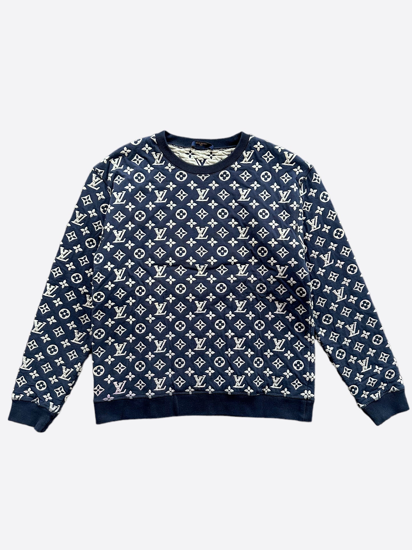 Louis Vuitton Navy & White Monogram Sweater