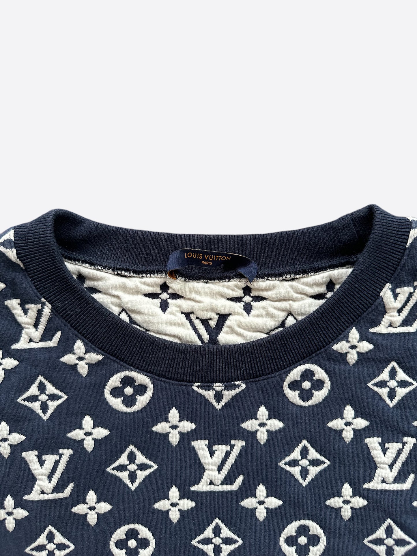 Louis Vuitton Navy & White Monogram Sweater