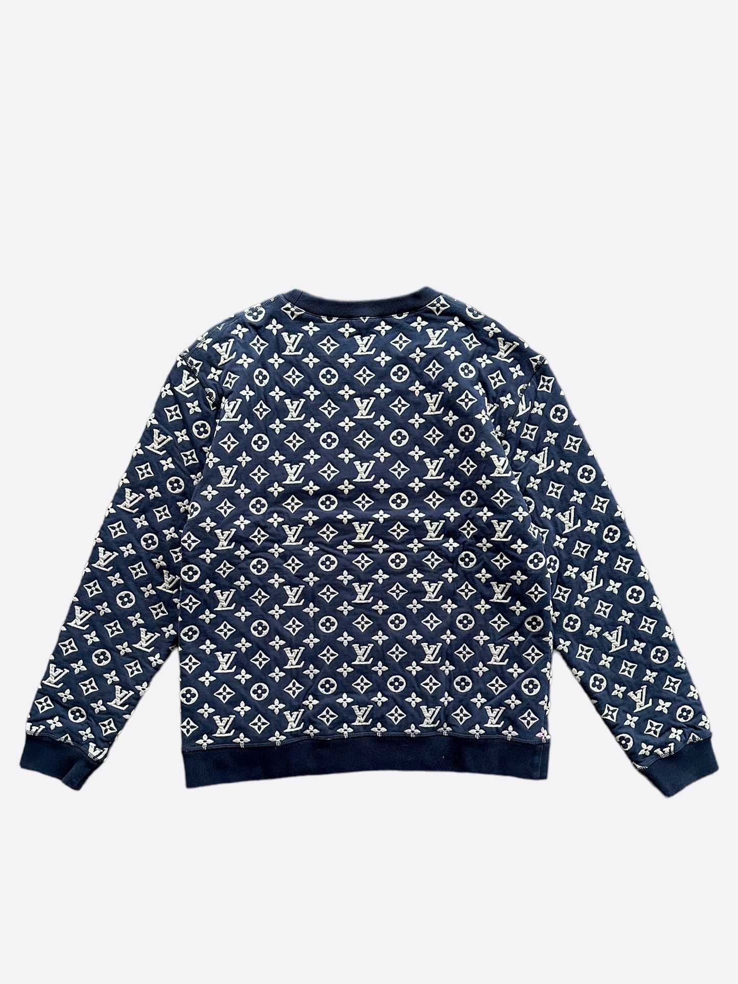 Louis Vuitton Navy & White Monogram Sweater