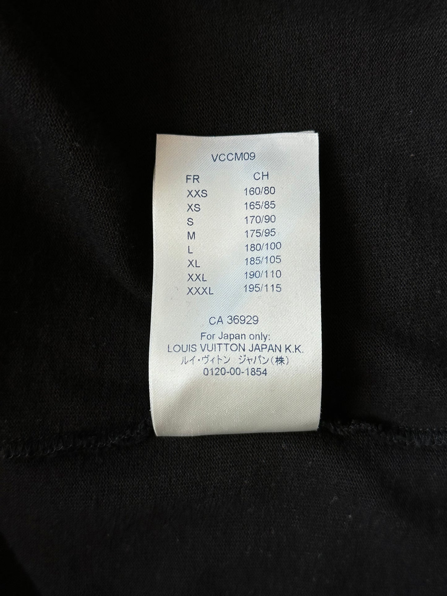 Louis Vuitton Black Barcode Logo T-Shirt