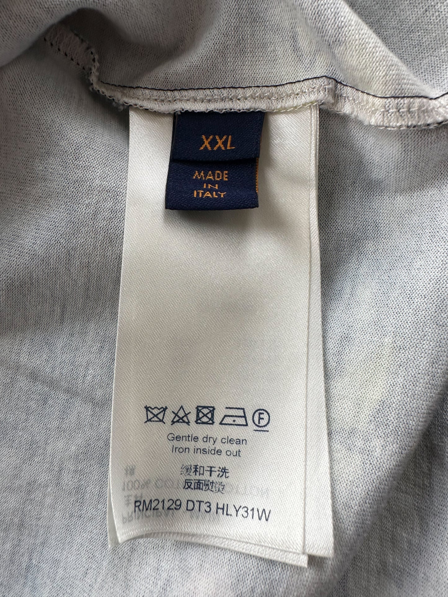 Louis Vuitton Navy Tie-Dye Camo Monogram T-Shirt