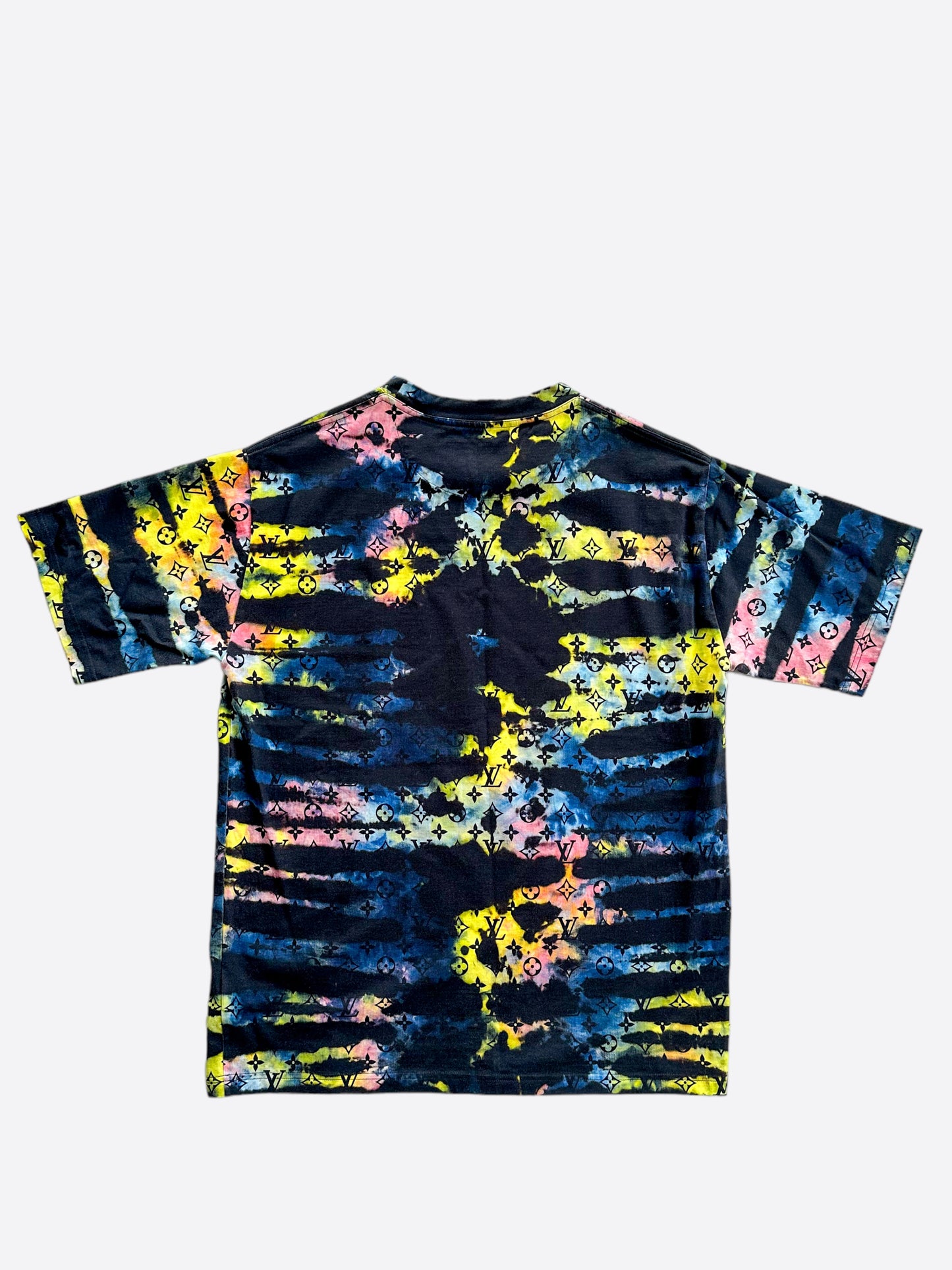 Louis Vuitton Navy Tie-Dye Camo Monogram T-Shirt