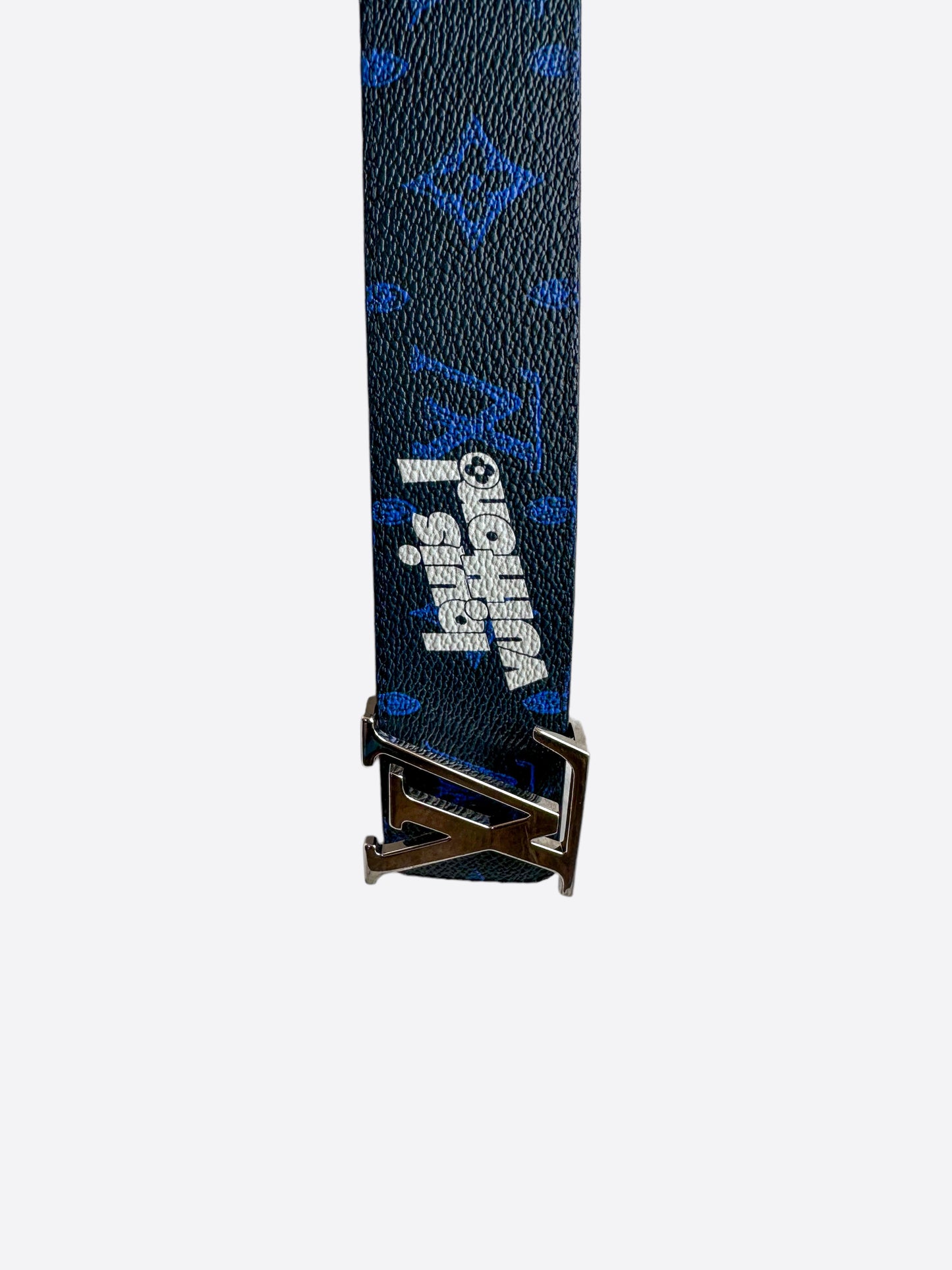 Louis Vuitton Blue Everyday Logo Monogram Belt