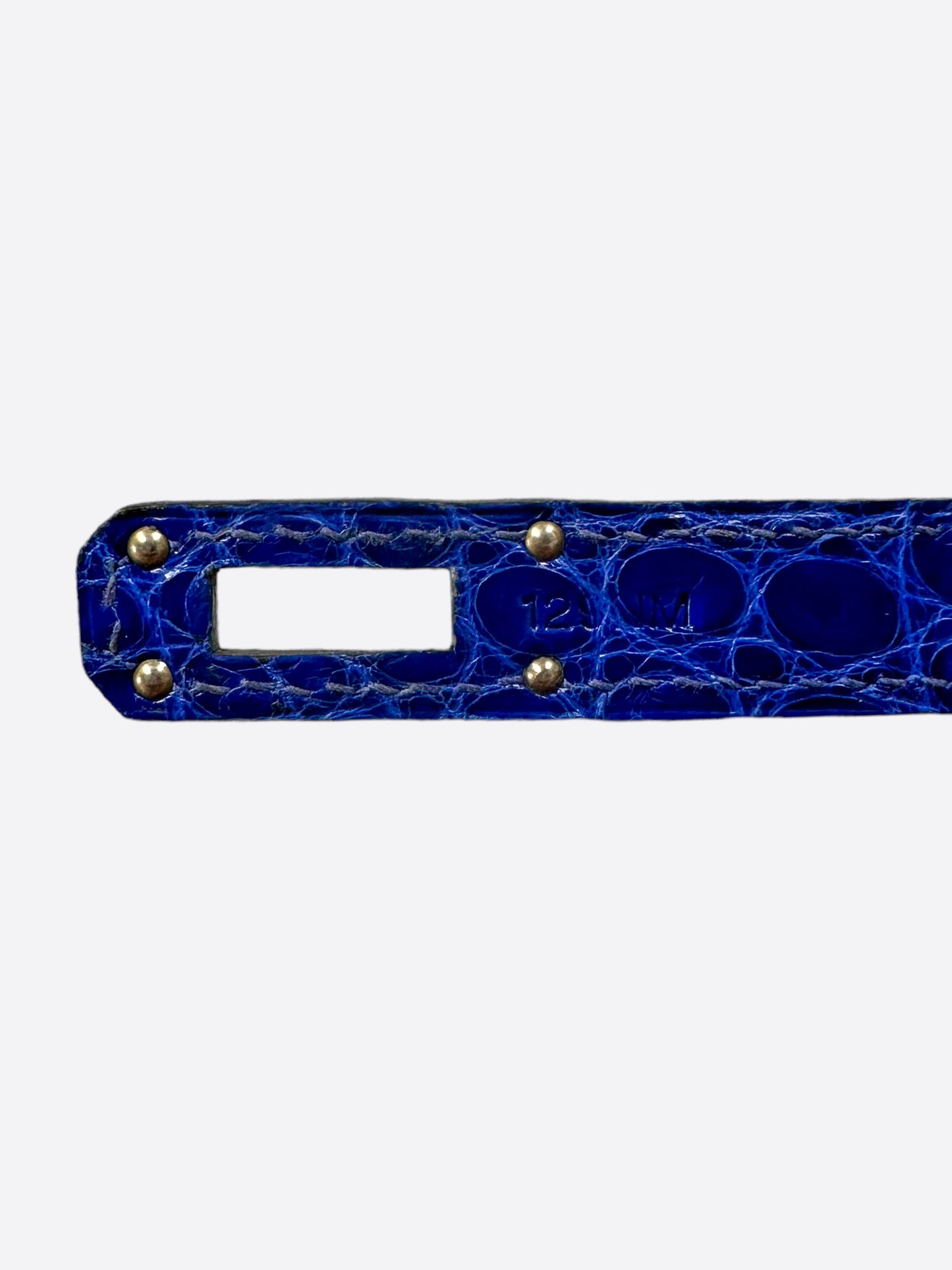 Hermes Blue Electrique Alligator Classic Kelly Wallet