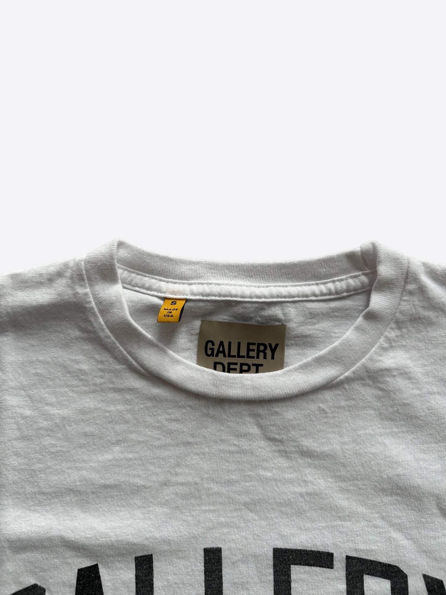 Gallery Dept White & Black Art Dept T-Shirt