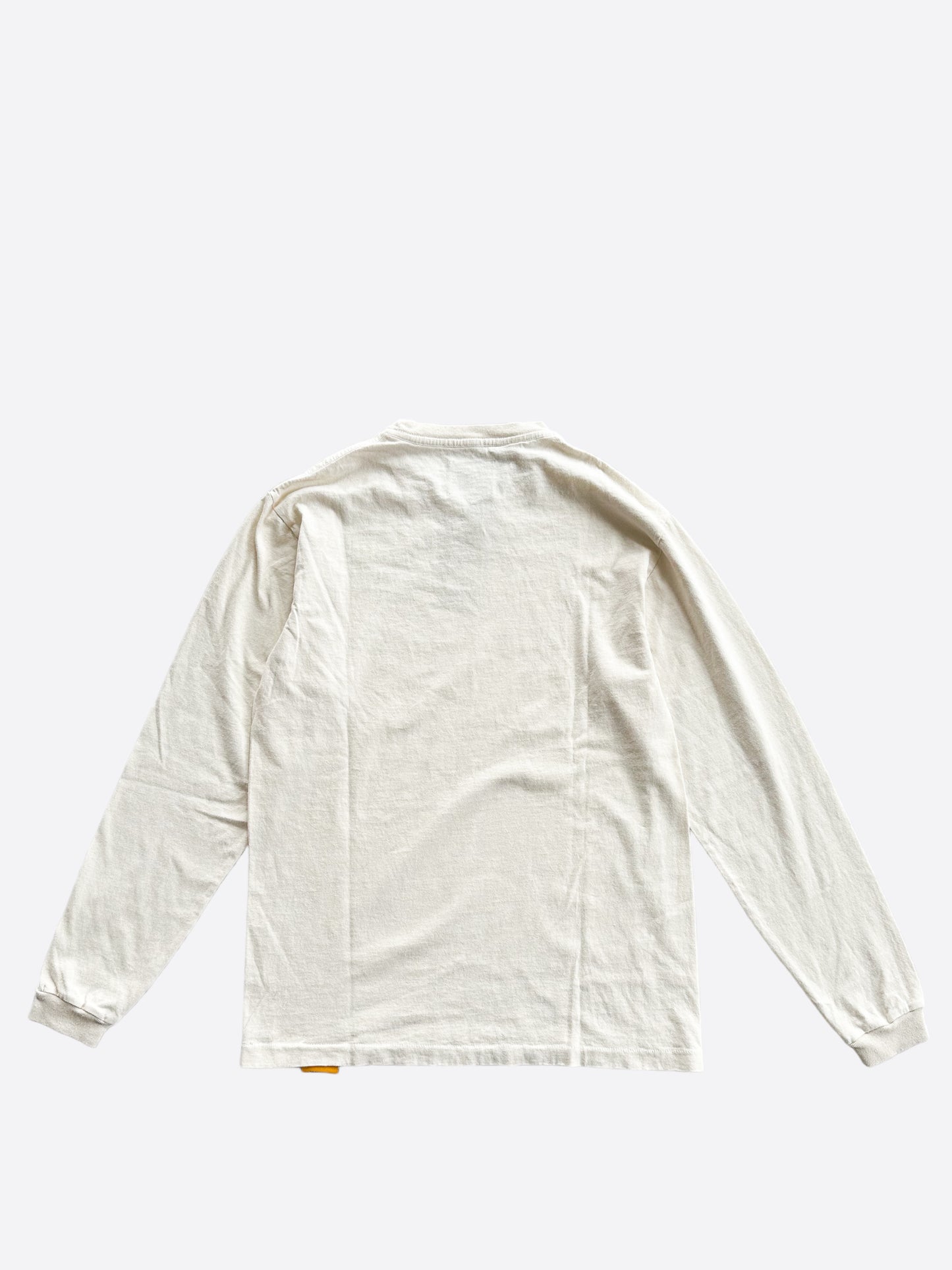 Gallery Dept Cream & Yellow Logo Longsleeve T-Shirt