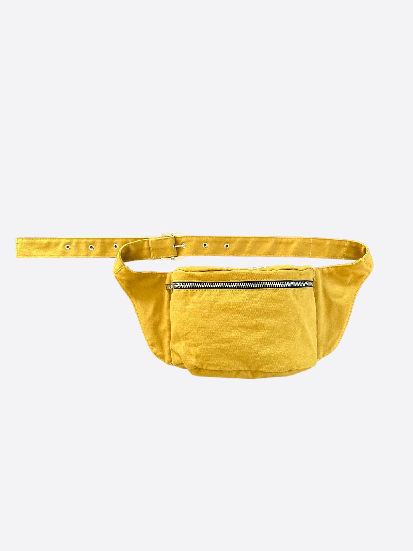 Gallery Dept Yellow Canvas Travel Sack Bumbag