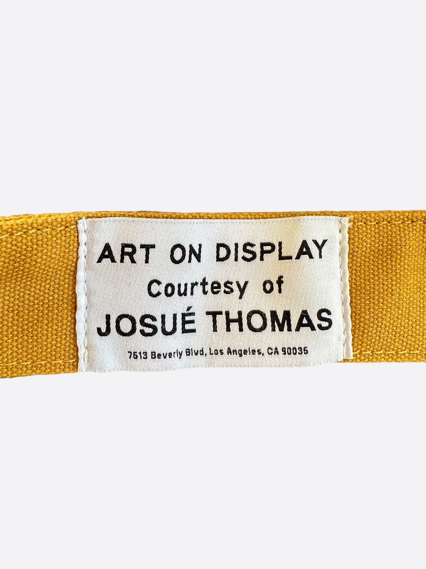 Gallery Dept Yellow Canvas Travel Sack Bumbag