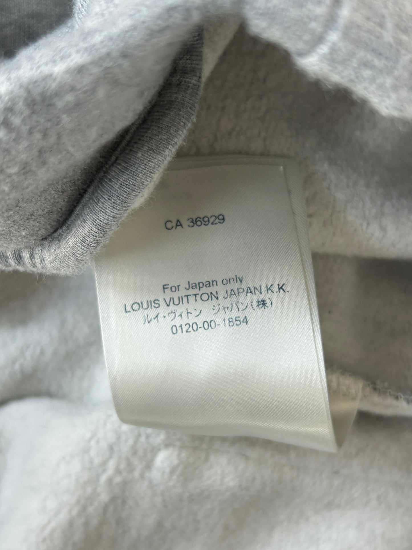 Louis Vuitton Grey & Black Graffiti Logo Sweatpants