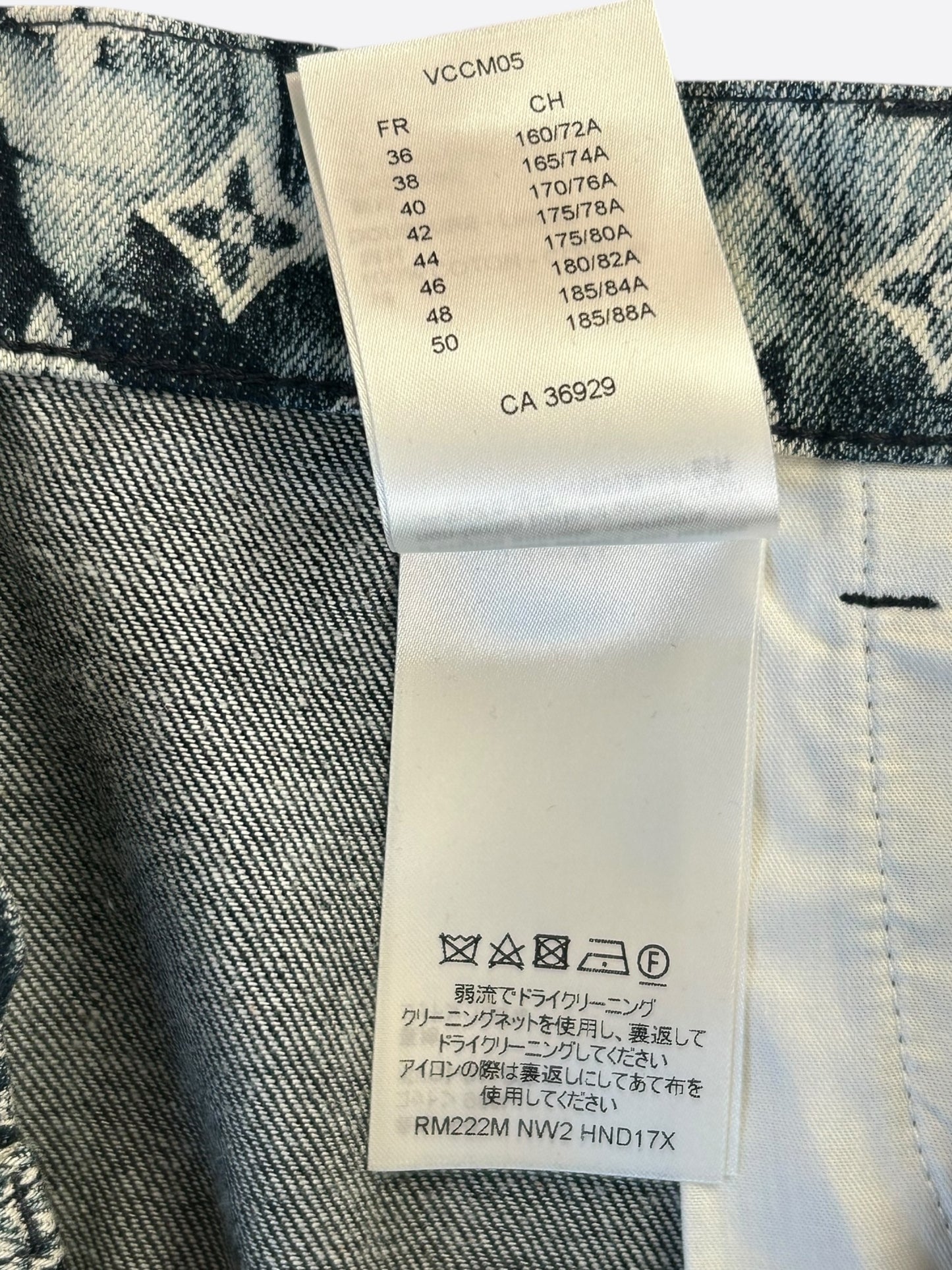 Louis Vuitton Blue Bleached Bandana Monogram Denim Shorts