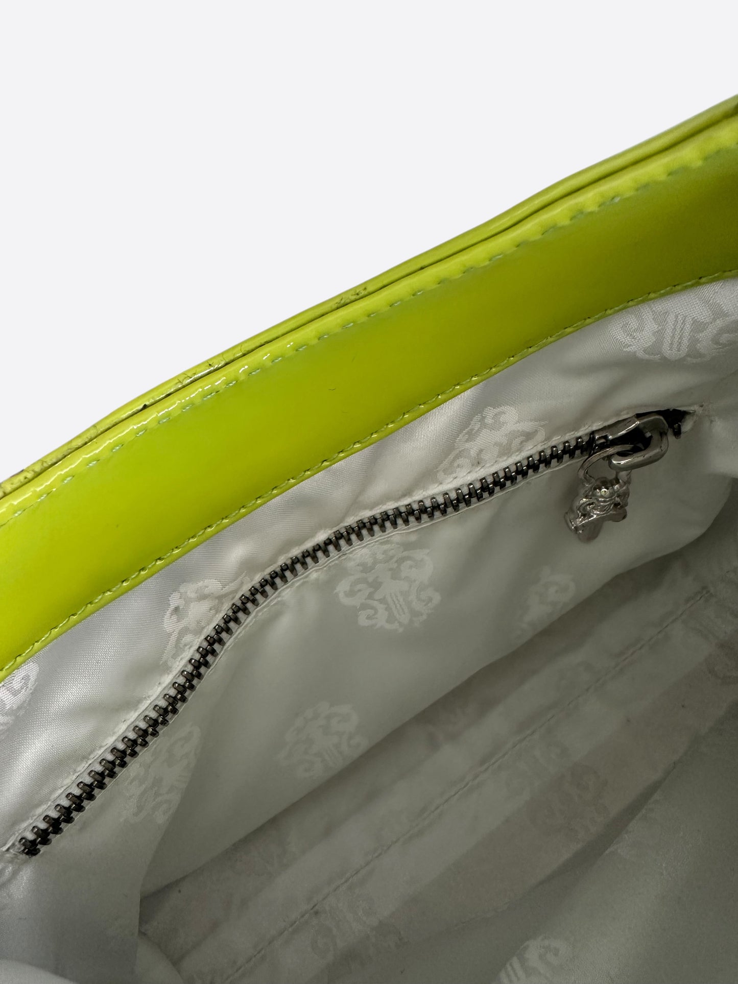 Chrome Hearts Neon Green Viv Handbag