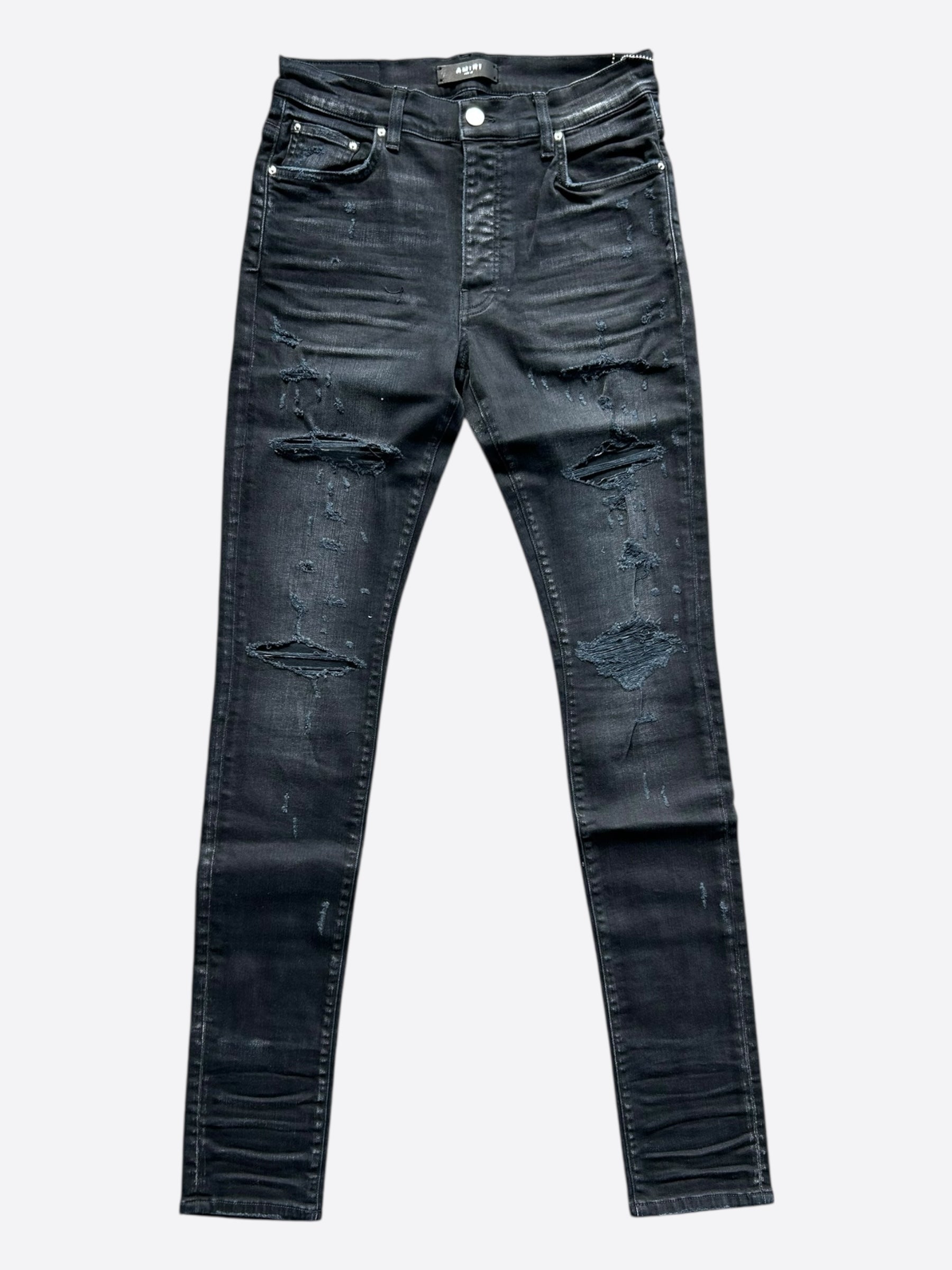 Amiri Aged Black Thrasher Plus Jeans – Savonches