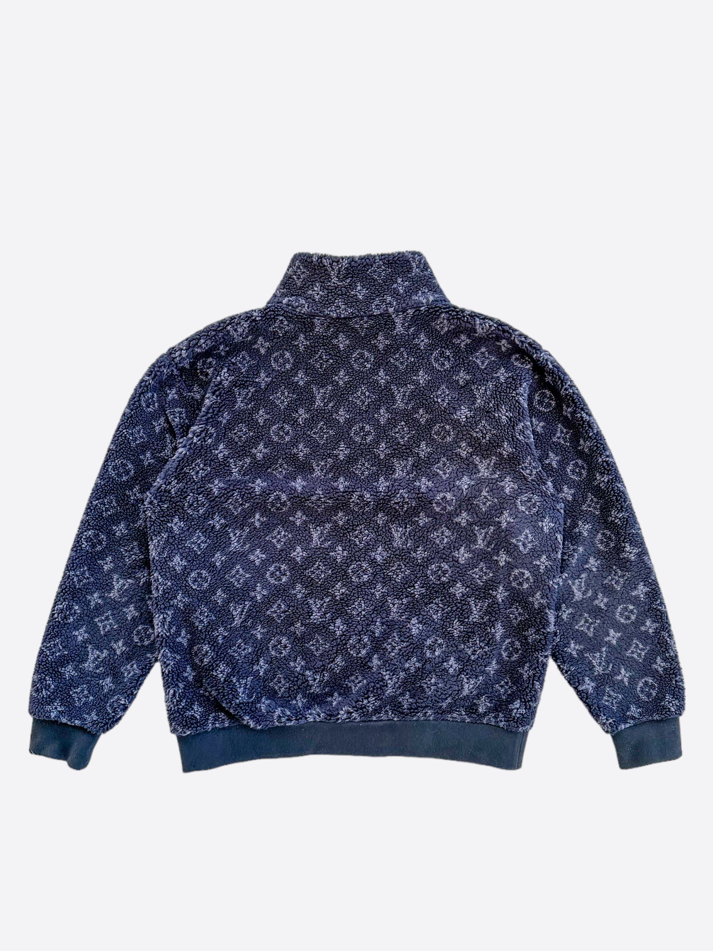 Louis Vuitton Navy Monogram Fleece Jacket