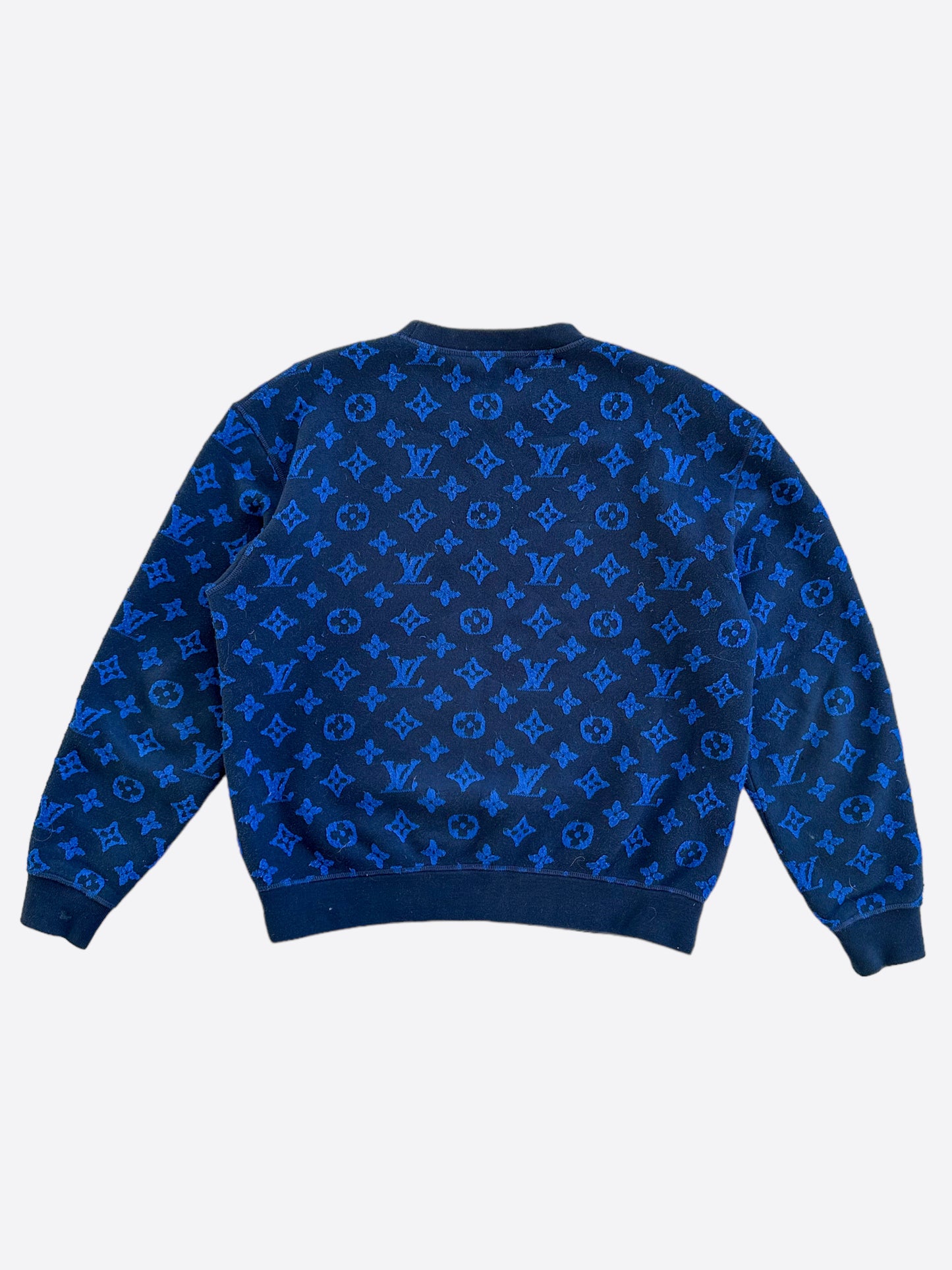 Louis Vuitton Blue Monogram Jacquard Sweater