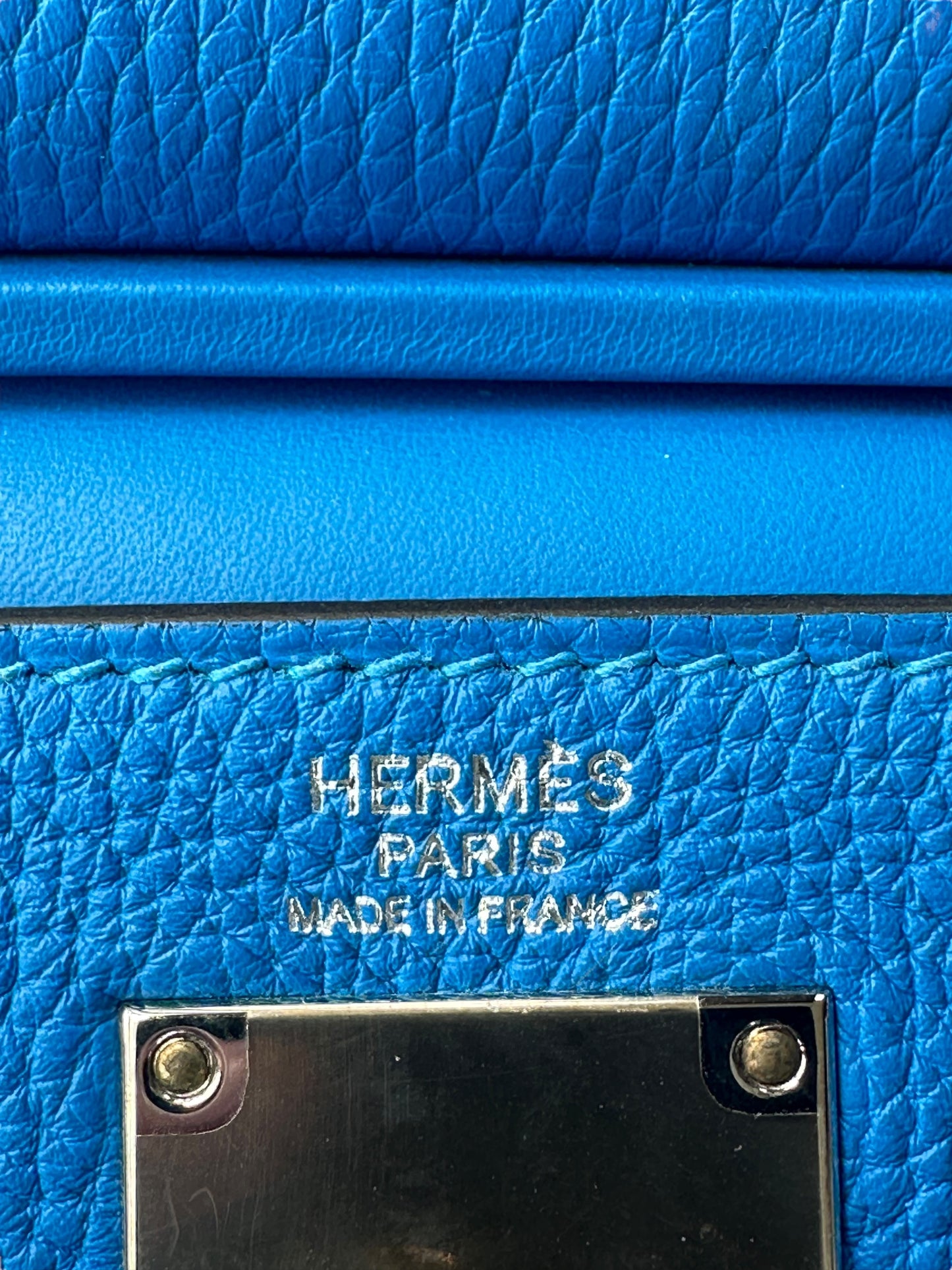 Hermes Blue Hydra HAC A Dos Crossbody Backpack