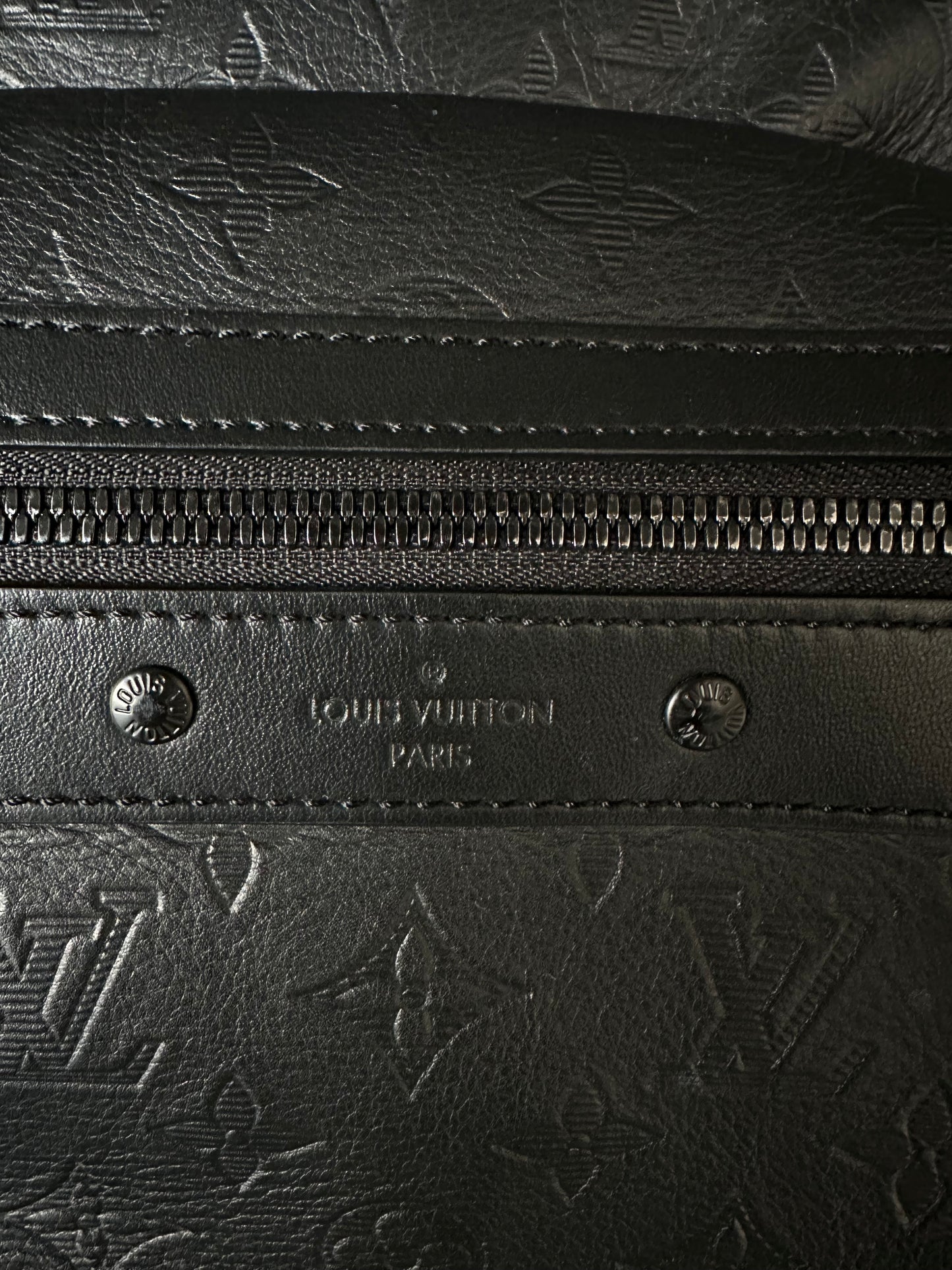 Louis Vuitton Black Shadow Monogram Sprinter Backpack