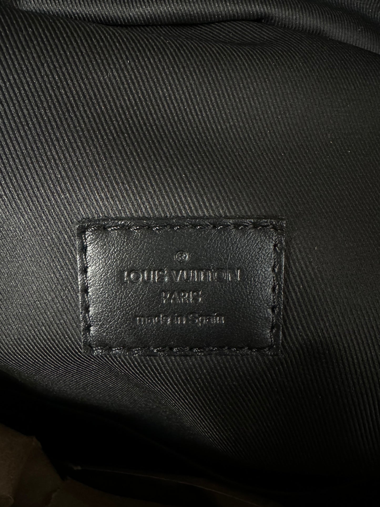 Louis Vuitton Black Shadow Monogram Sprinter Backpack