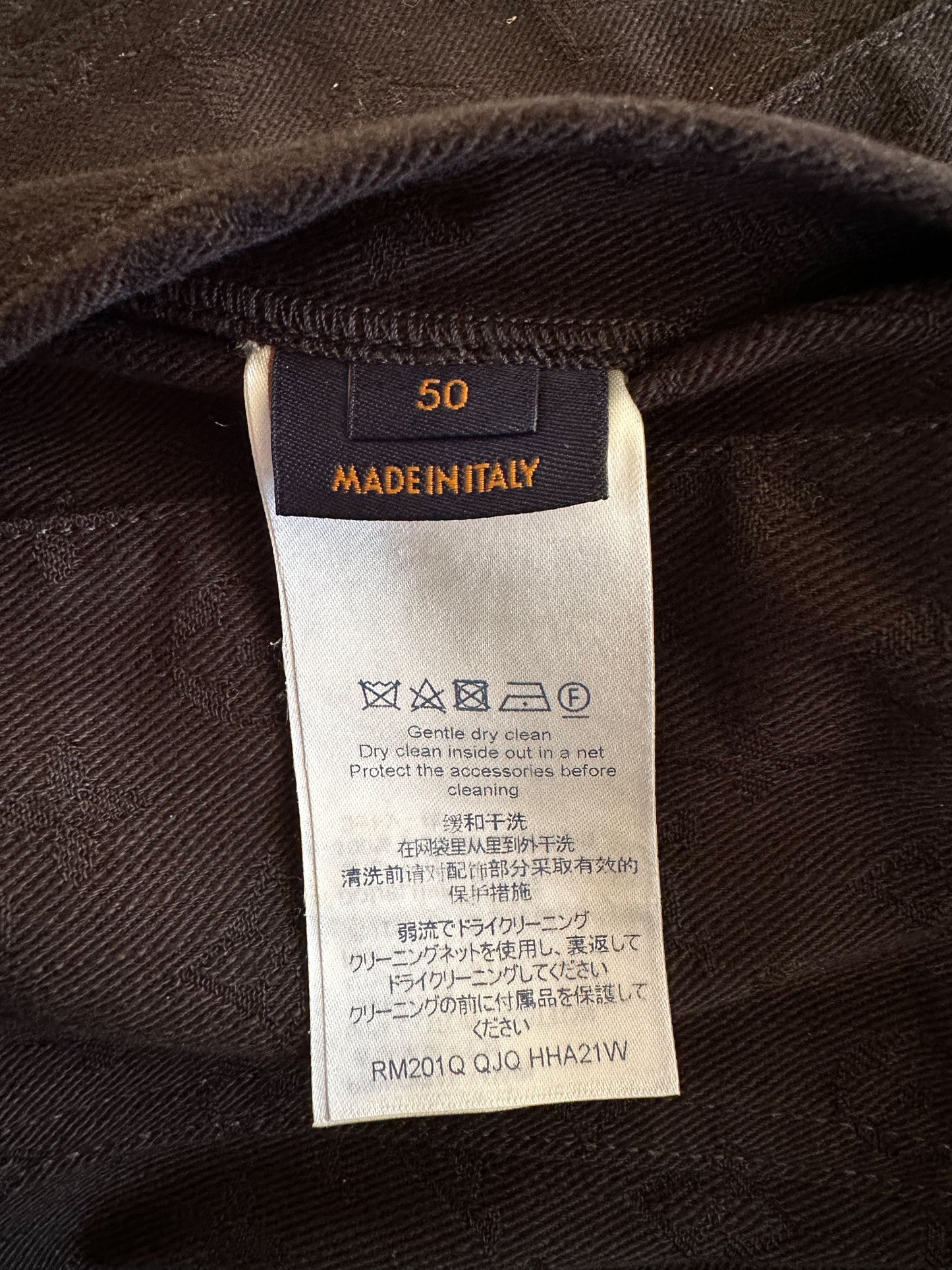 Louis Vuitton Black Monogram Denim Jacket