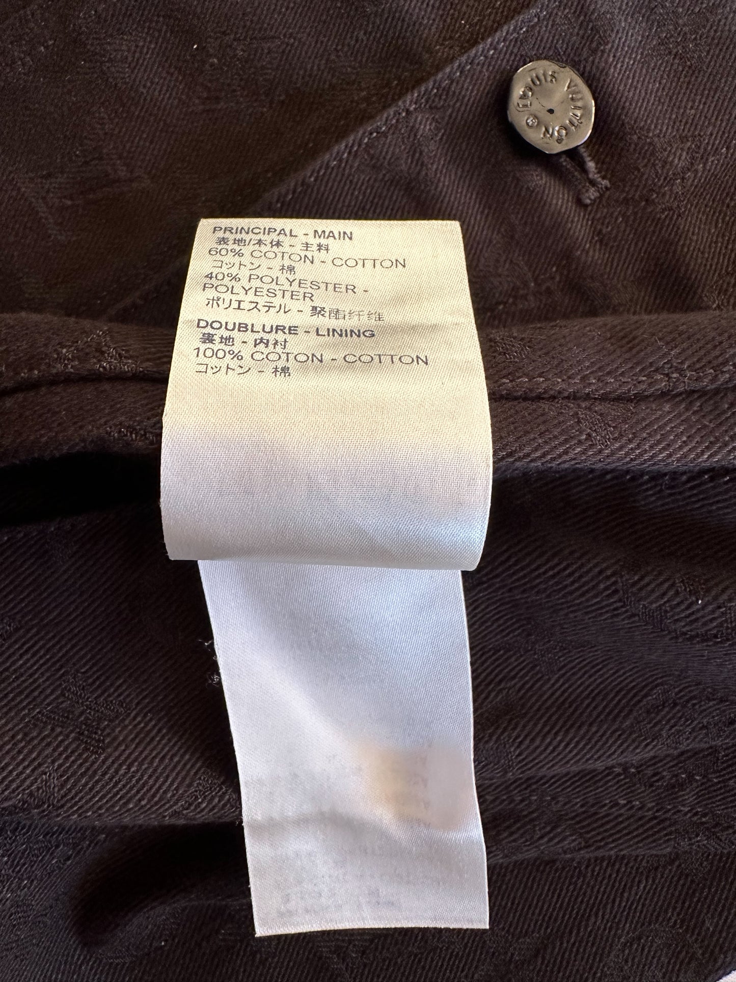 Louis Vuitton Black Monogram Denim Jacket