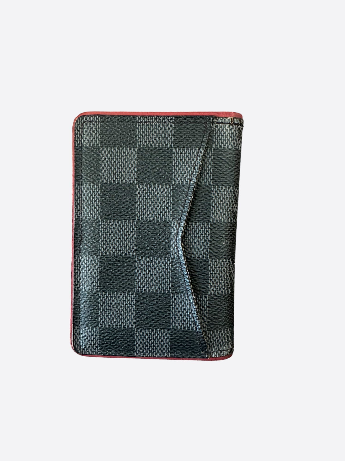 Louis Vuitton Black & Red Damier Graphite Pocket Organizer