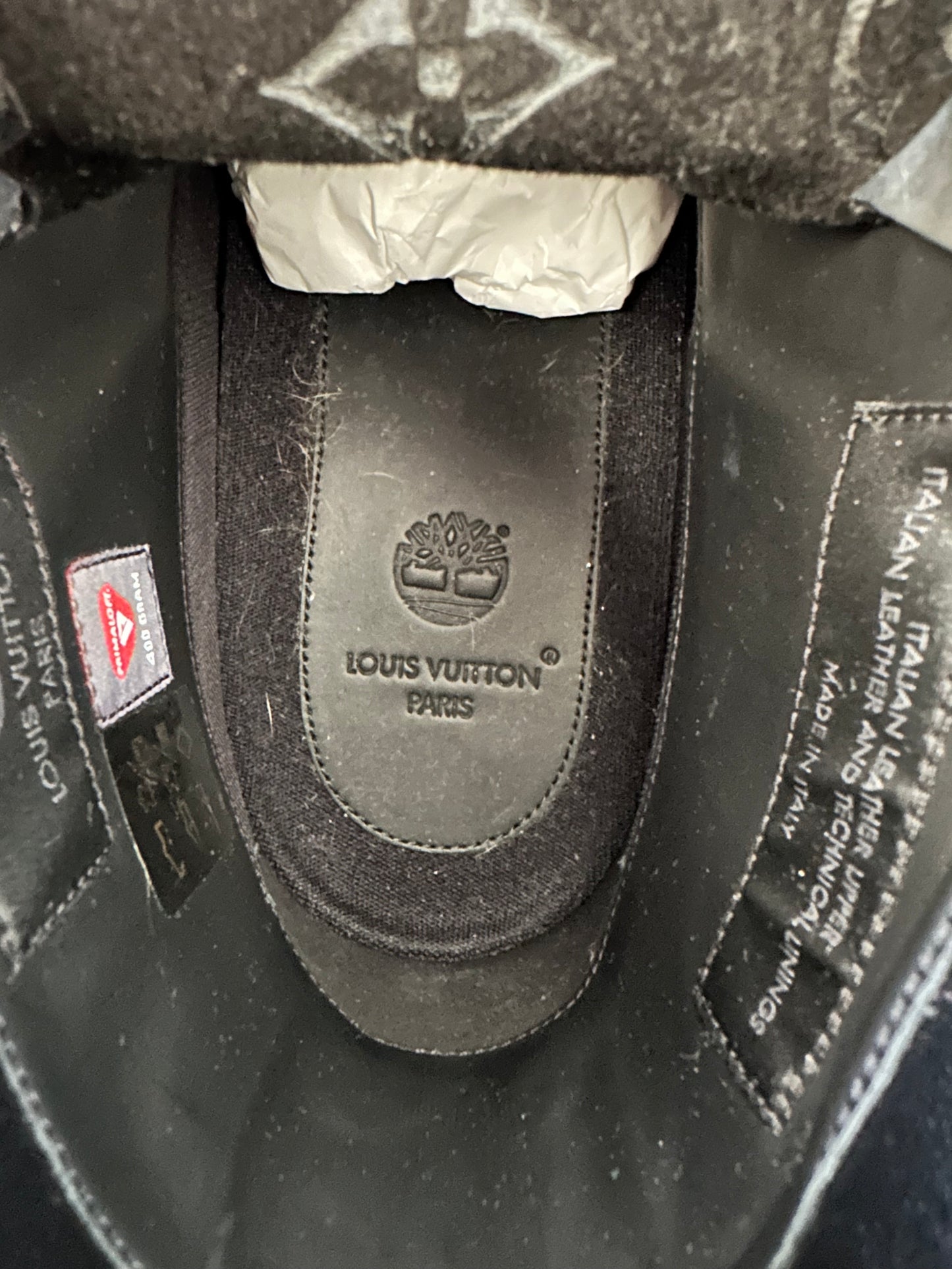 Louis Vuitton Timberland Black Monogram Boots