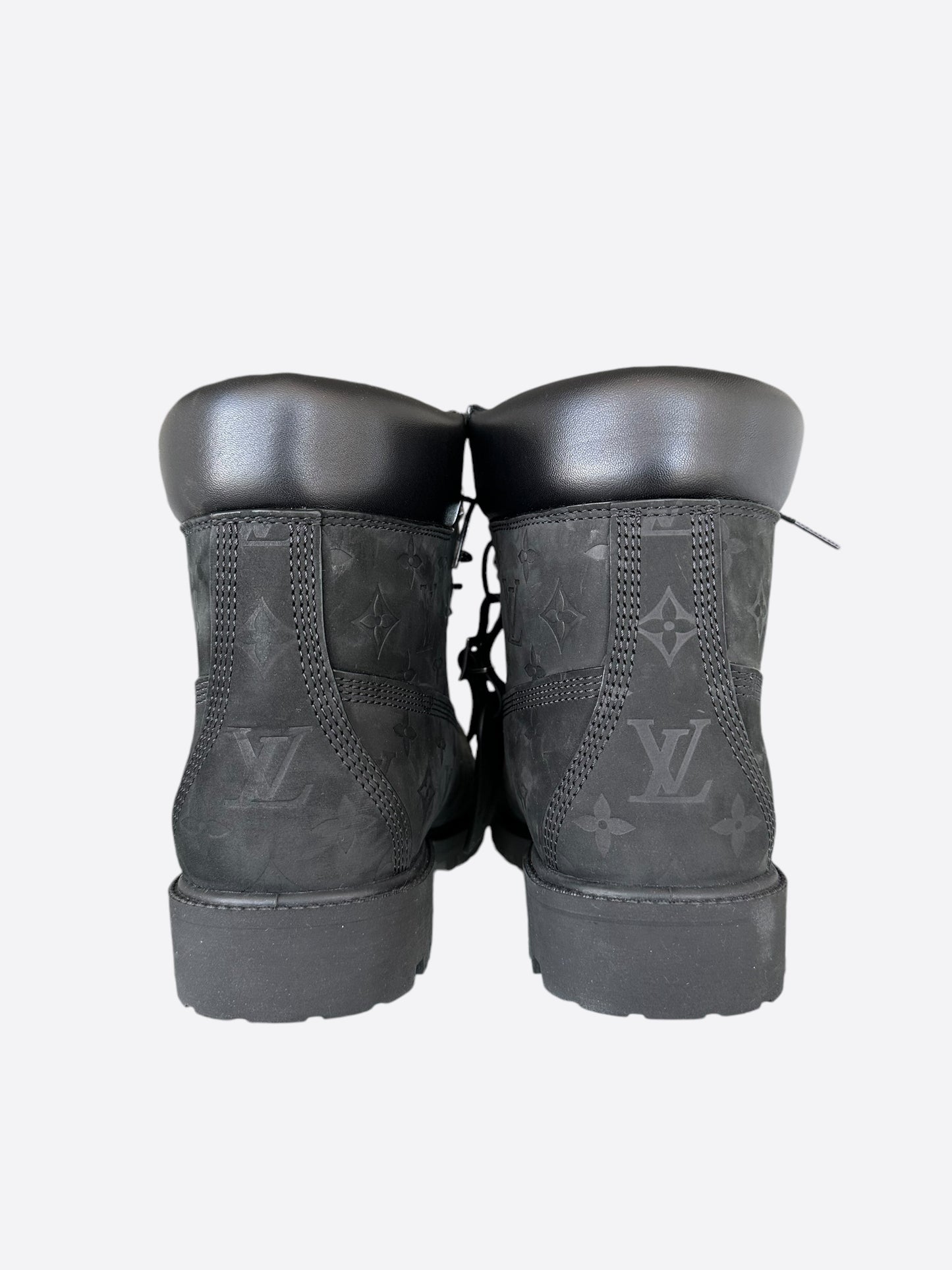 Louis Vuitton Timberland Black Monogram Boots