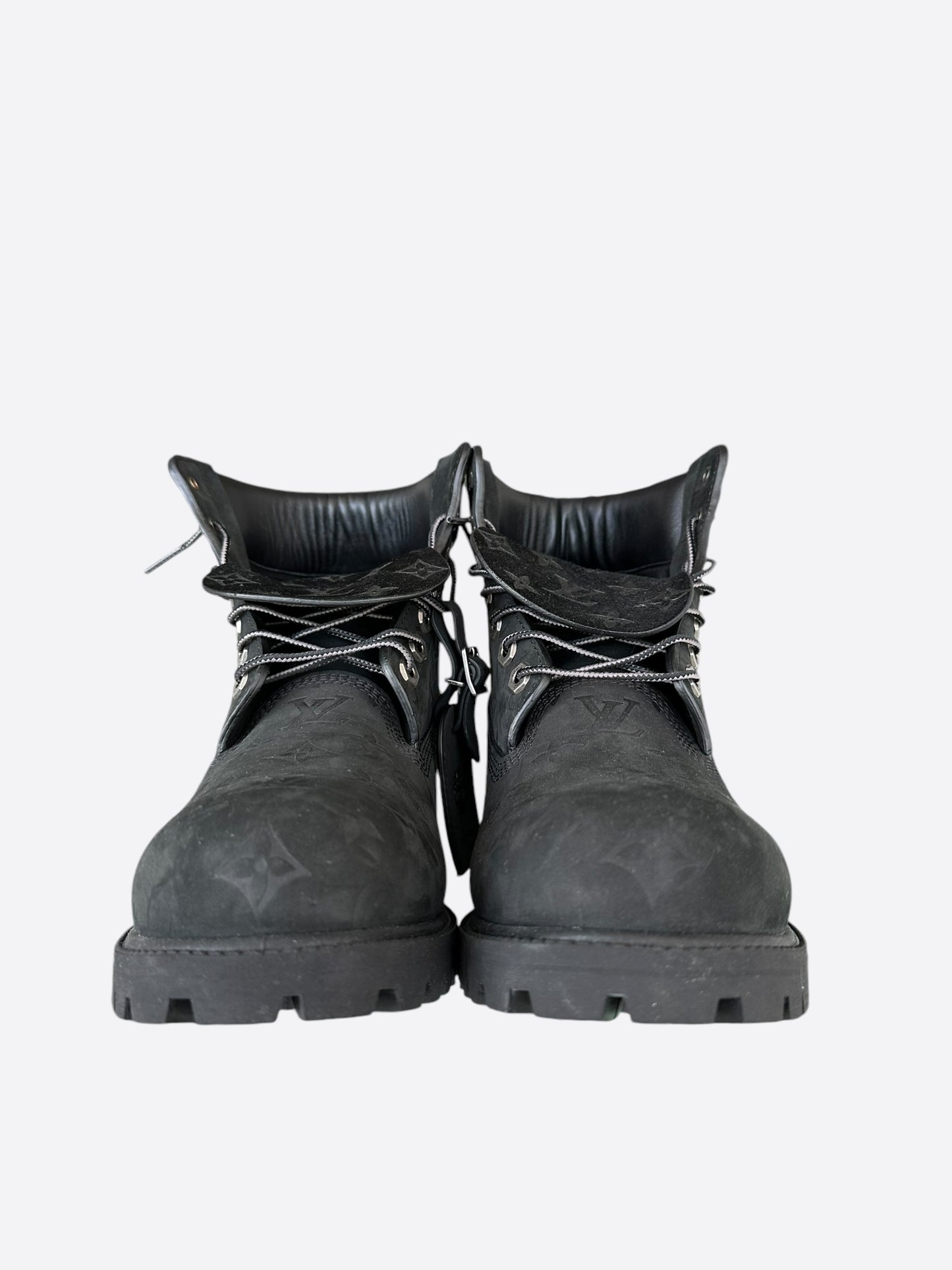 Louis Vuitton Timberland Black Monogram Boots