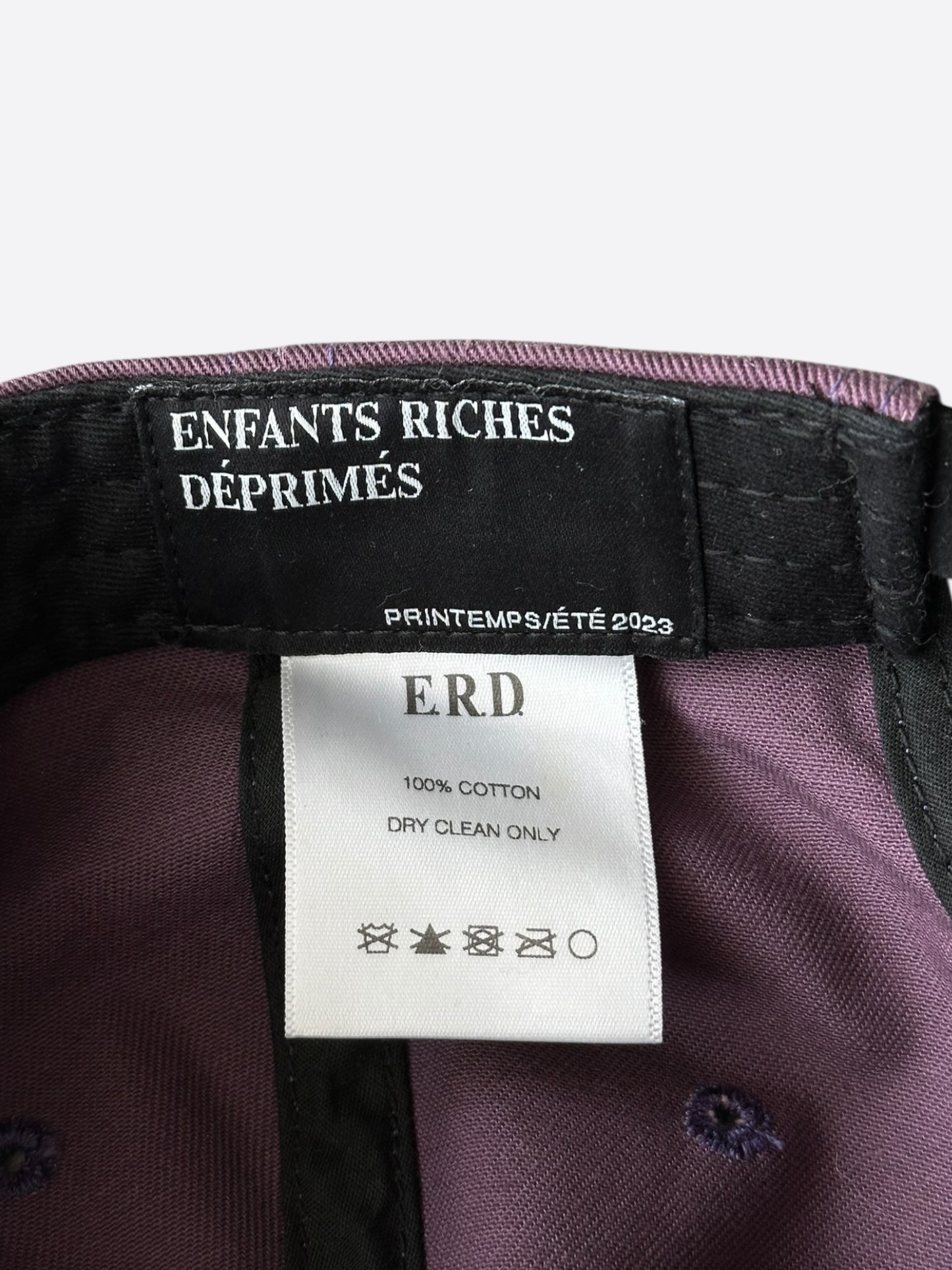 Enfants Riches Deprimes Purple & Black Cat Logo Hat