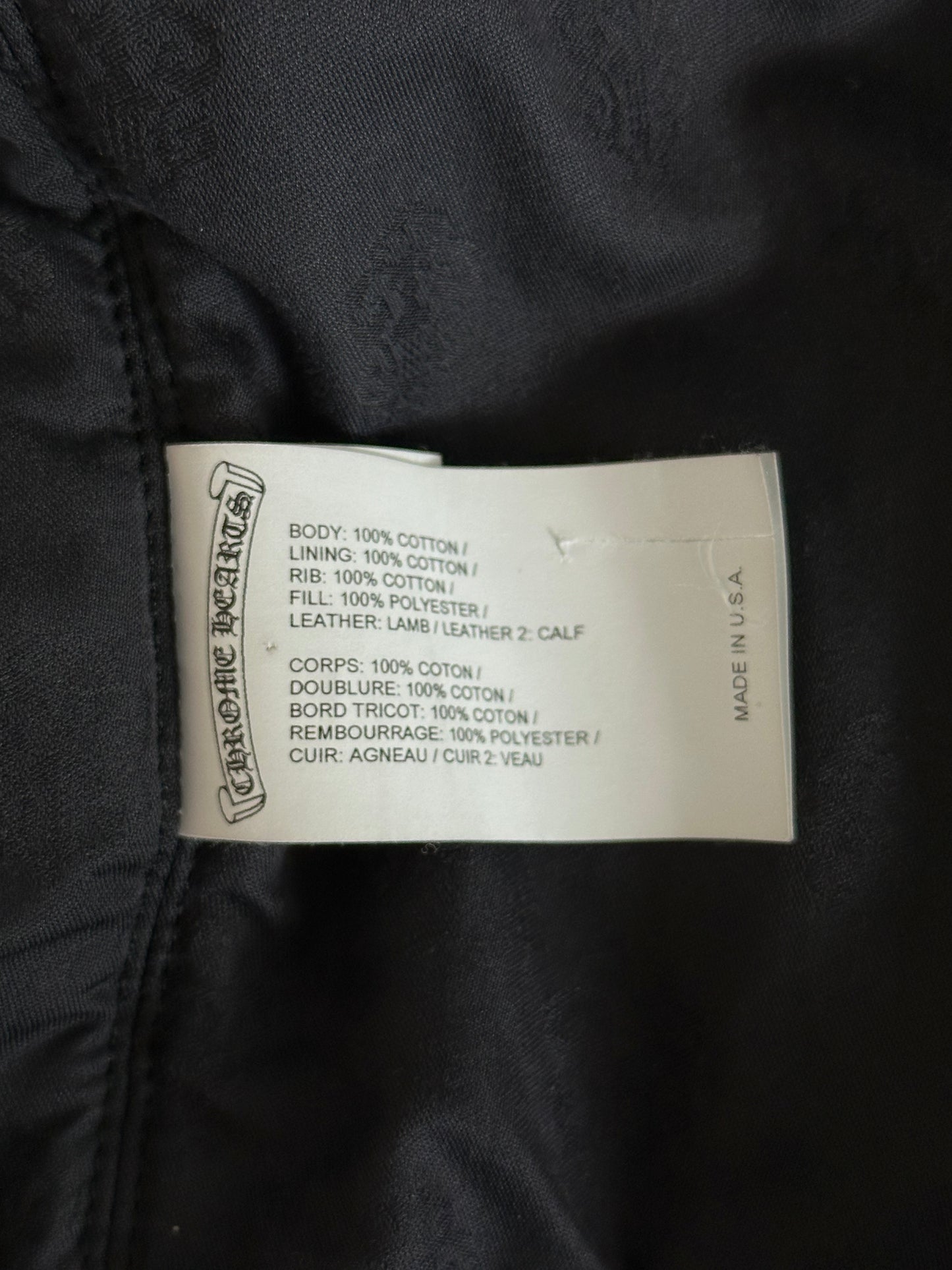 Chrome Hearts Green Camouflage Sex Records Bomber Jacket