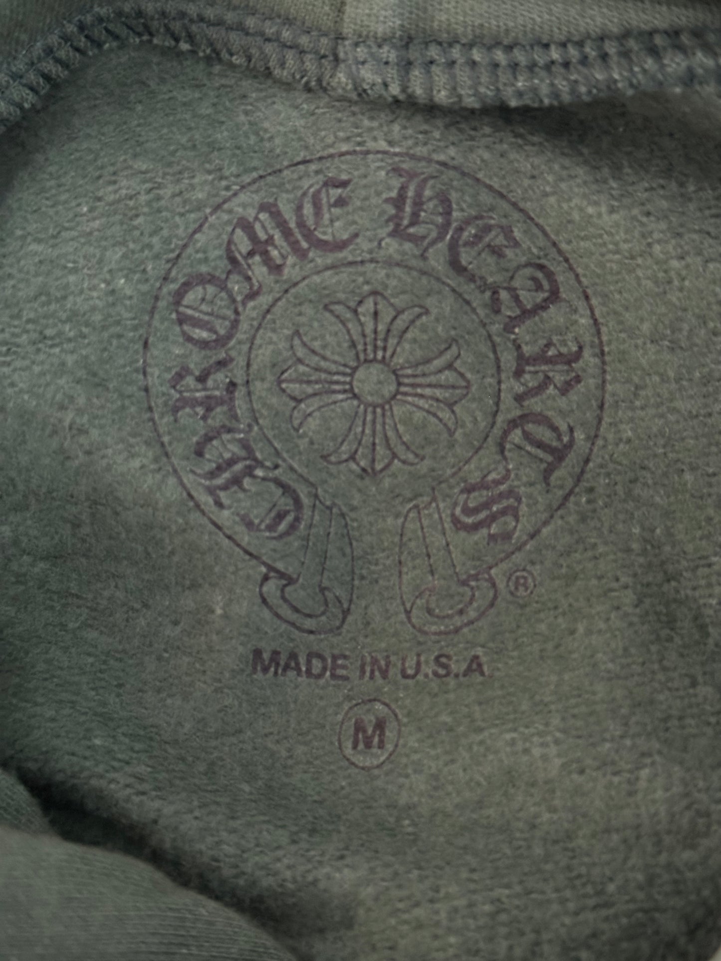 Chrome Hearts Green & Yellow T-Bar Logo Hoodie