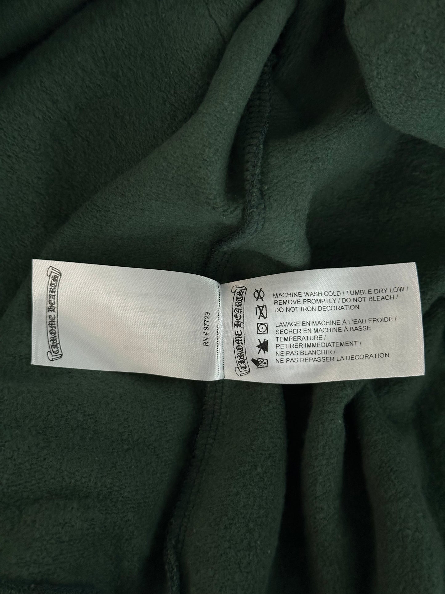 Chrome Hearts Green & Yellow T-Bar Logo Hoodie