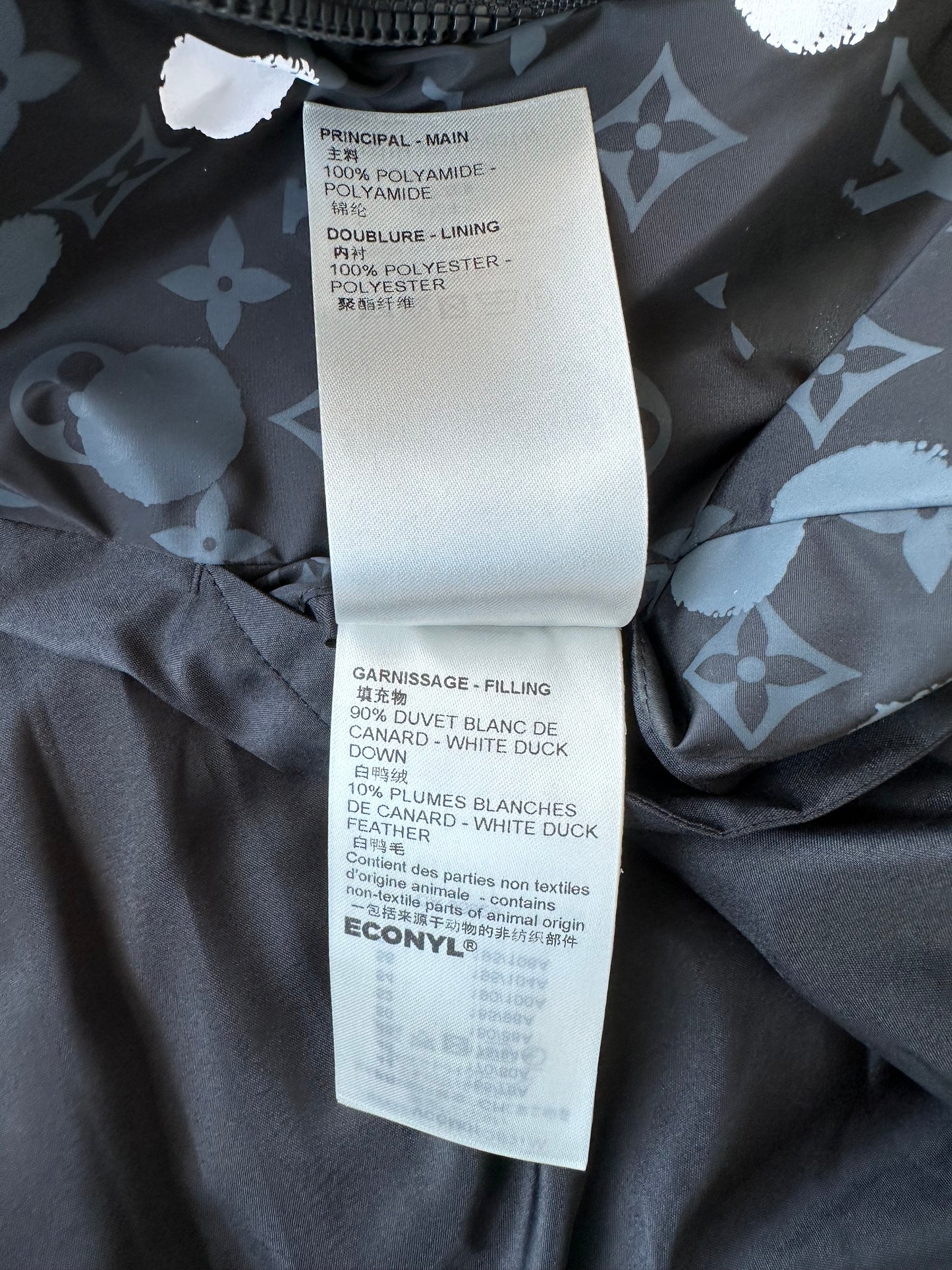 Louis Vuitton Yayoi Kusama Black Polka Dot Monogram Puffer Jacket