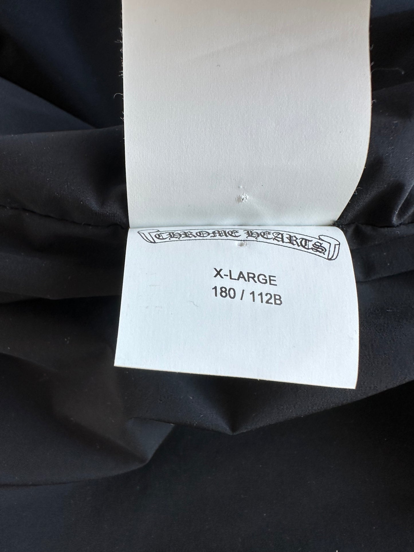 Chrome Hearts Black Nylon Long Jacket