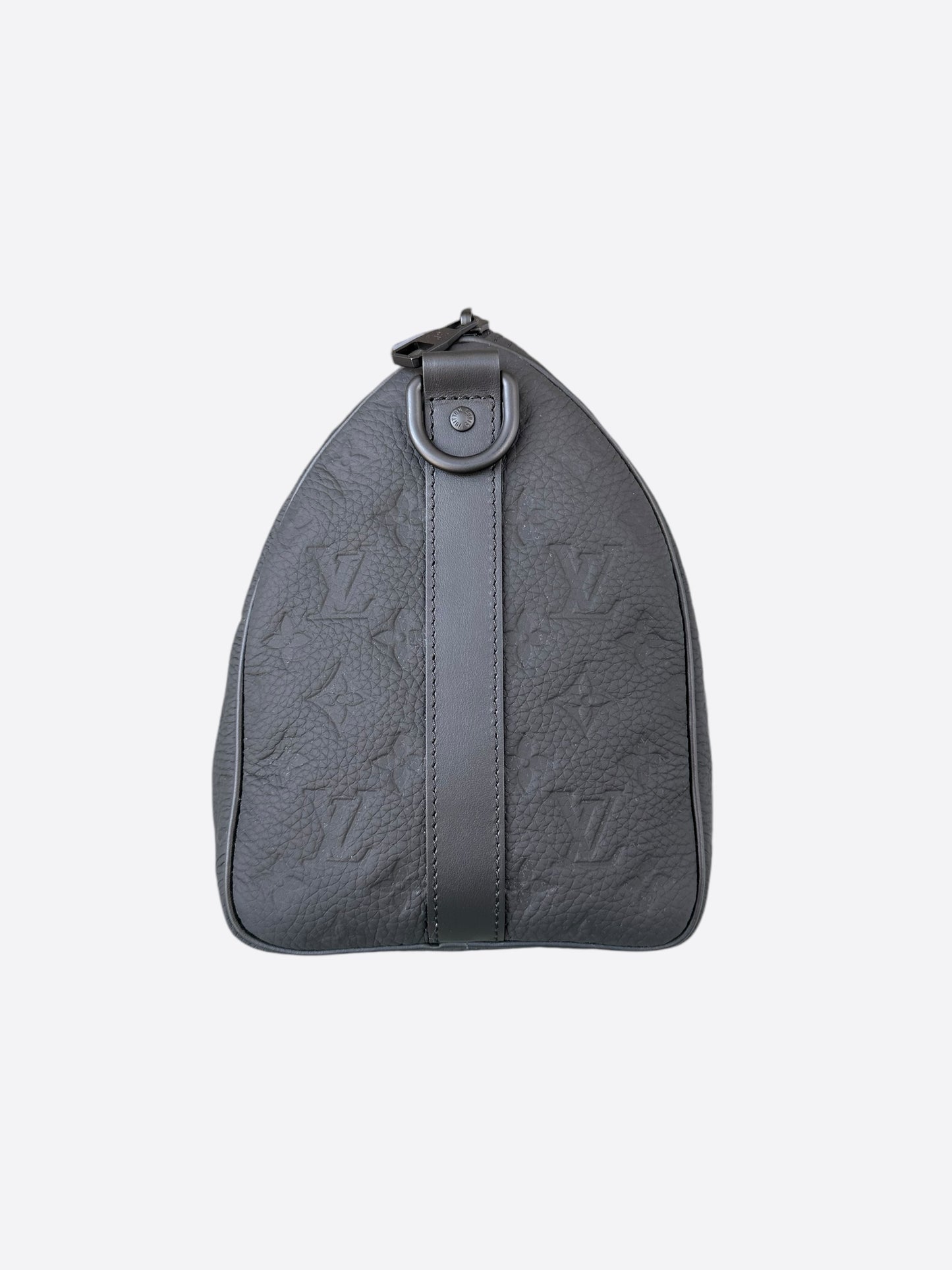 Louis Vuitton Black Taurillon Monogram Keepall 35