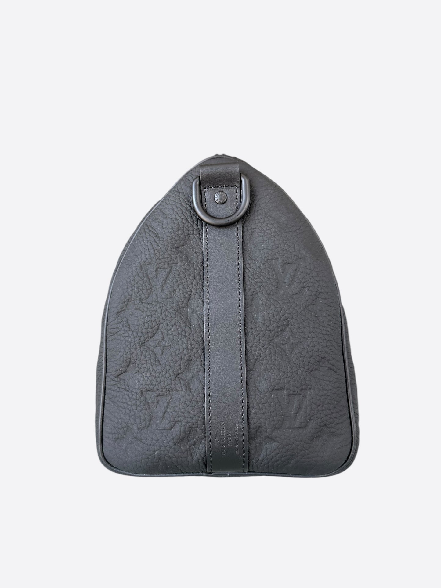 Louis Vuitton Black Taurillon Monogram Keepall 35