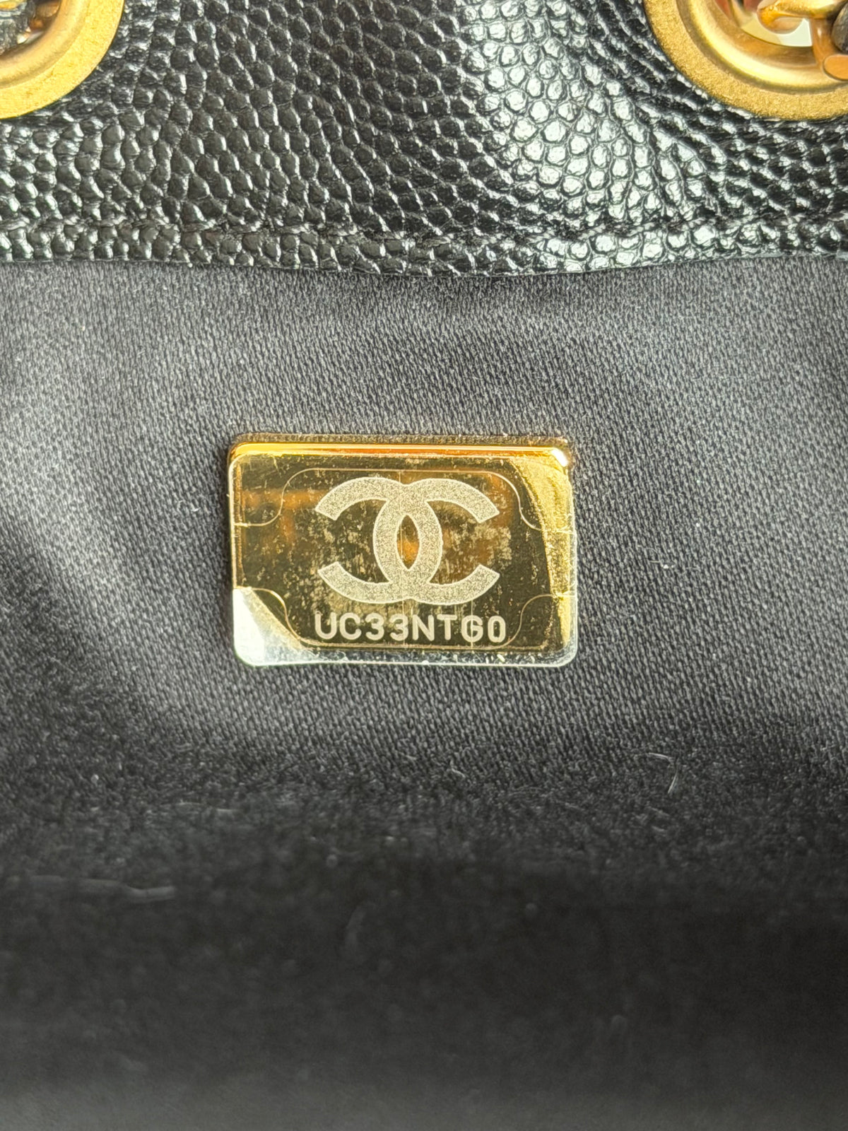 Chanel Black Caviar Quilted Small 25 Bag