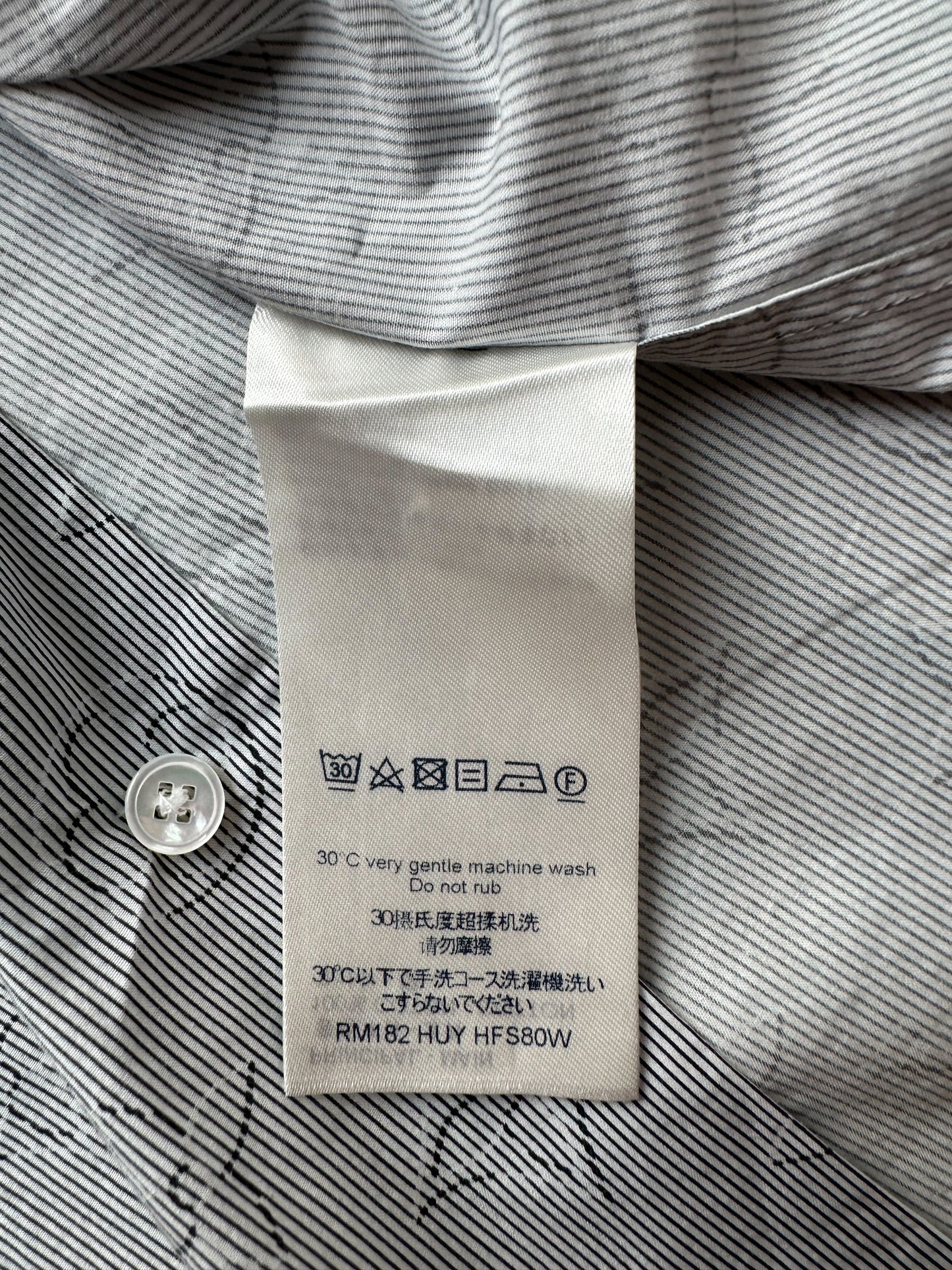 Louis Vuitton Grey Monogram Button Up Shirt