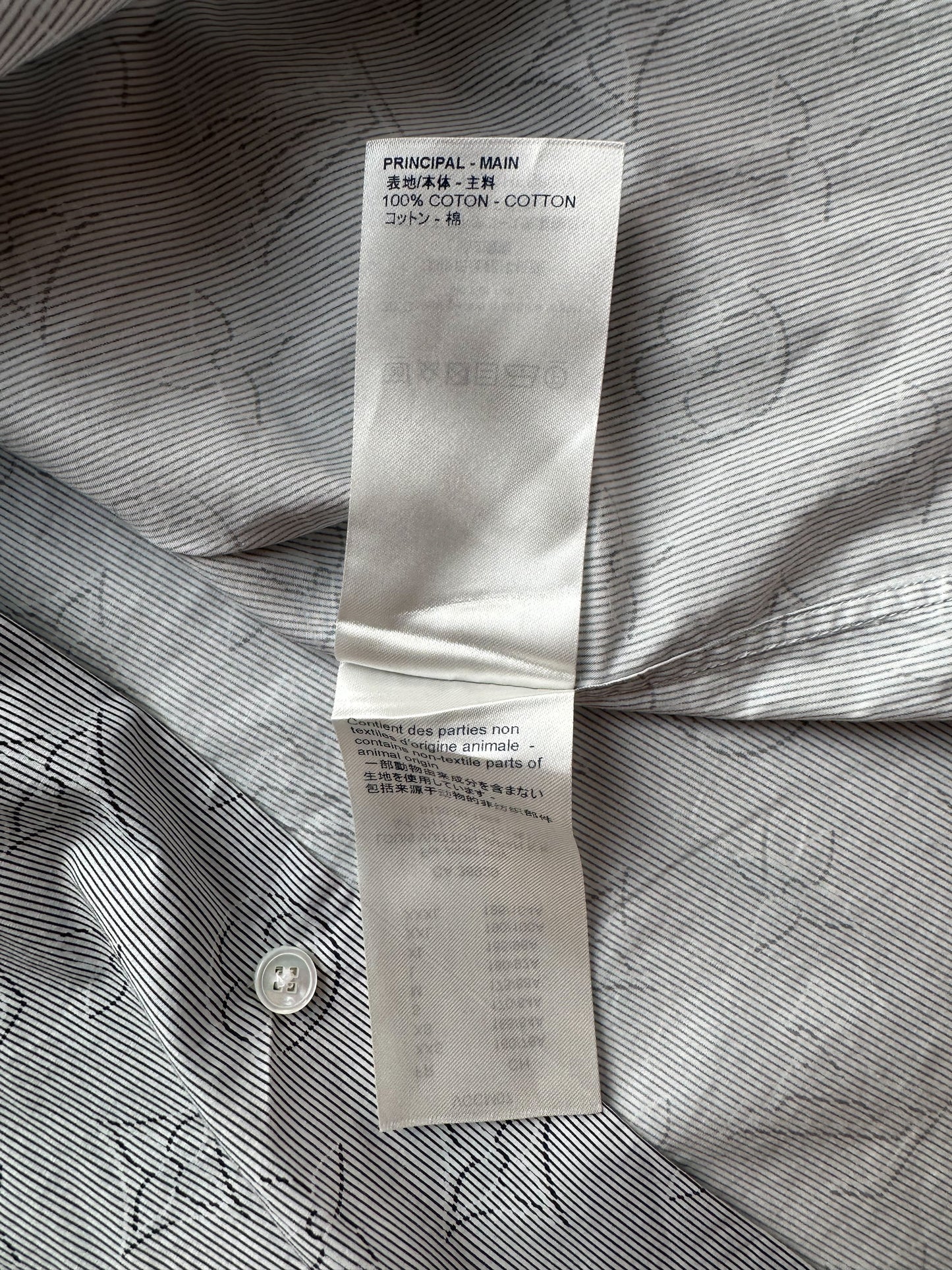 Louis Vuitton Grey Monogram Button Up Shirt