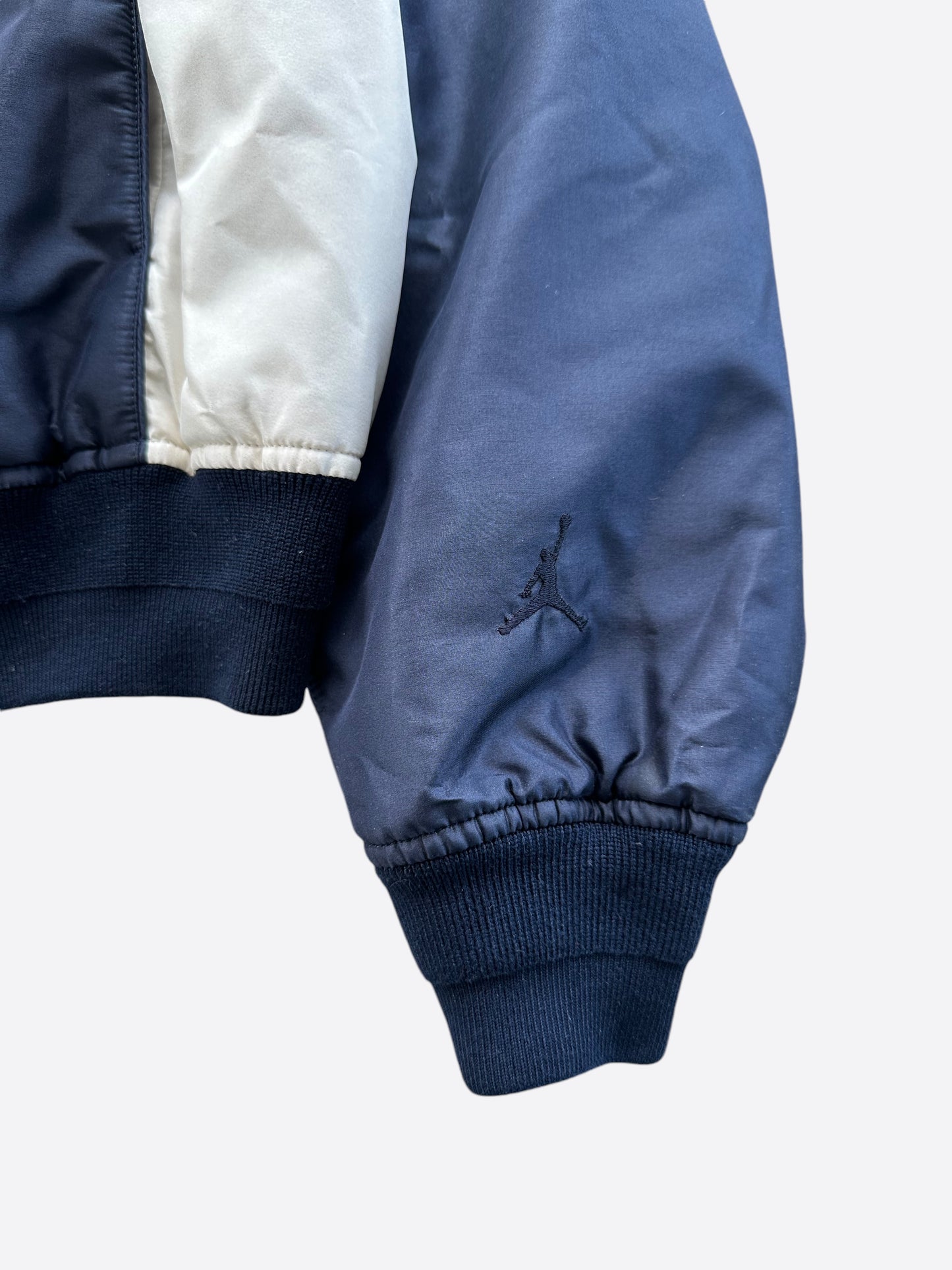 Dior Air Jordan Navy & White Embroidered Silk Bomber