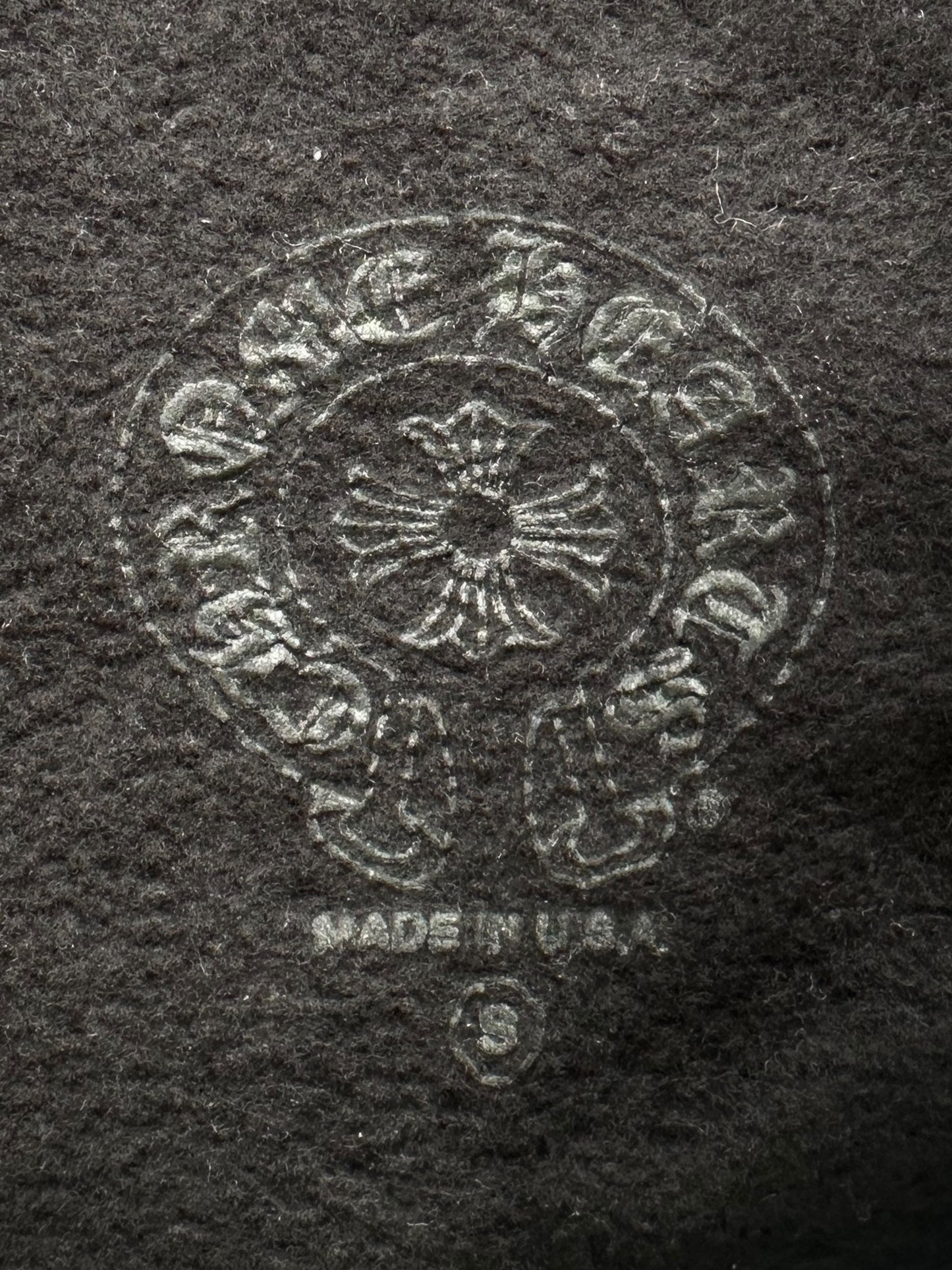 Chrome Hearts Black & White Miami Horseshoe Logo Zip Up Hoodie