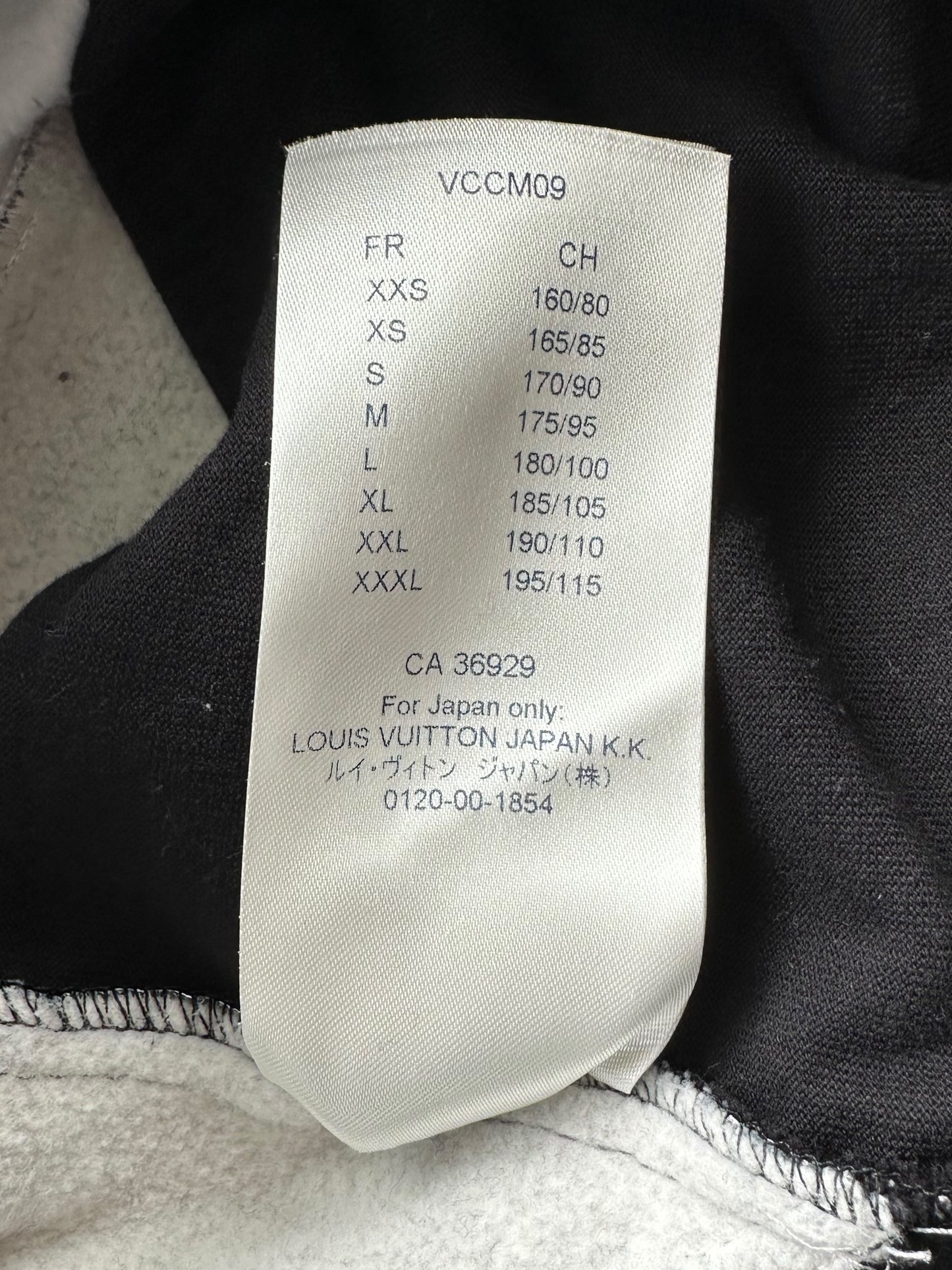 Louis Vuitton Black Grey & White Monogram Circle Cut Hoodie