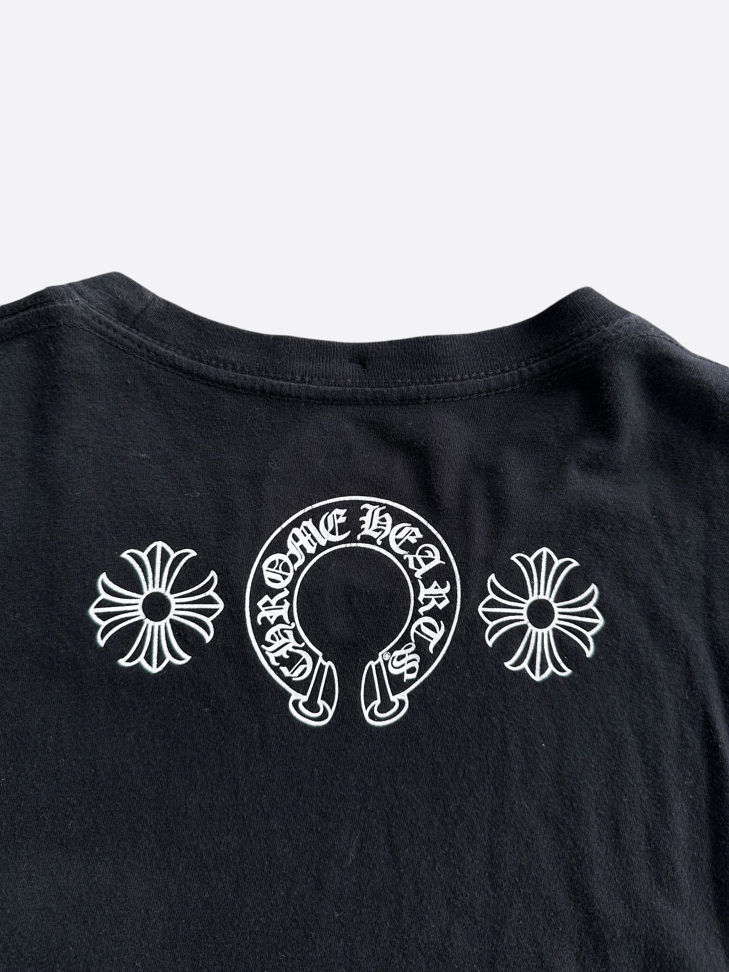 Chrome Hearts Black & White Logos Longsleeve T-Shirt